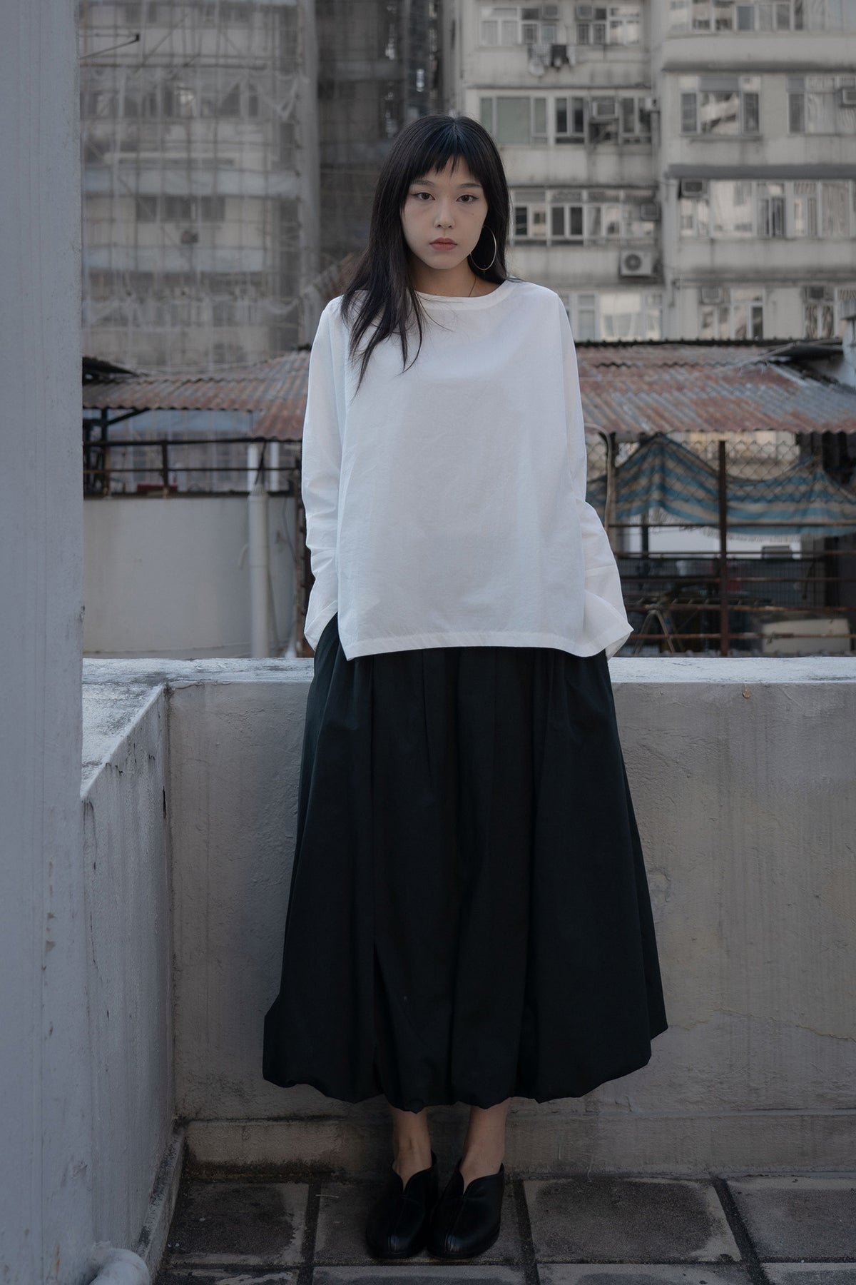 The Volumn Skirt  - Black