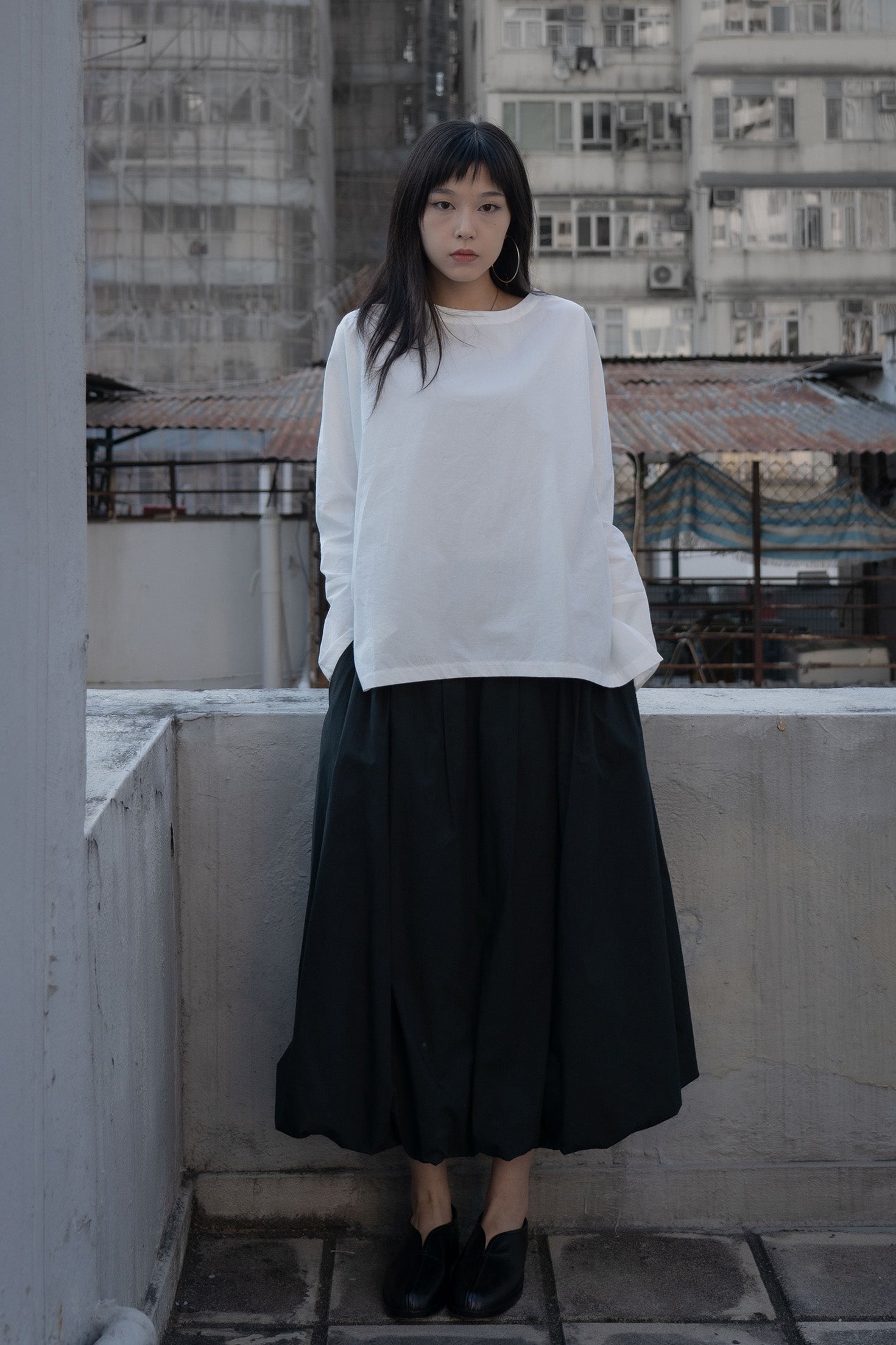 The Volumn Skirt  - Black
