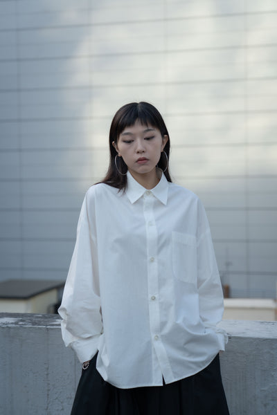 The Sleeve Button Up Shirt - White