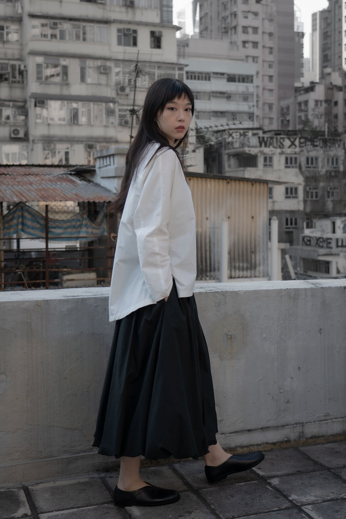 The Volumn Skirt  - Black