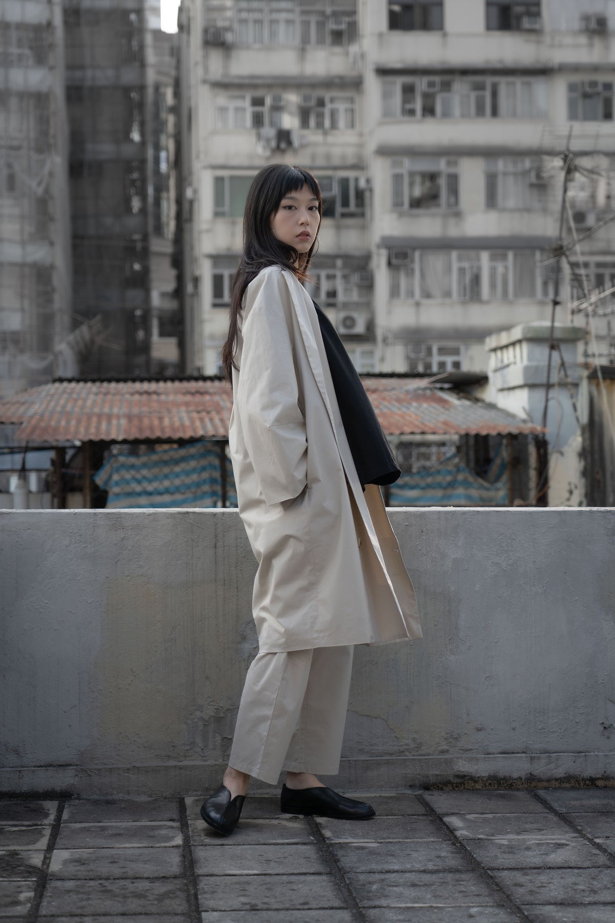 The Easy Drawstring Pants - Beige