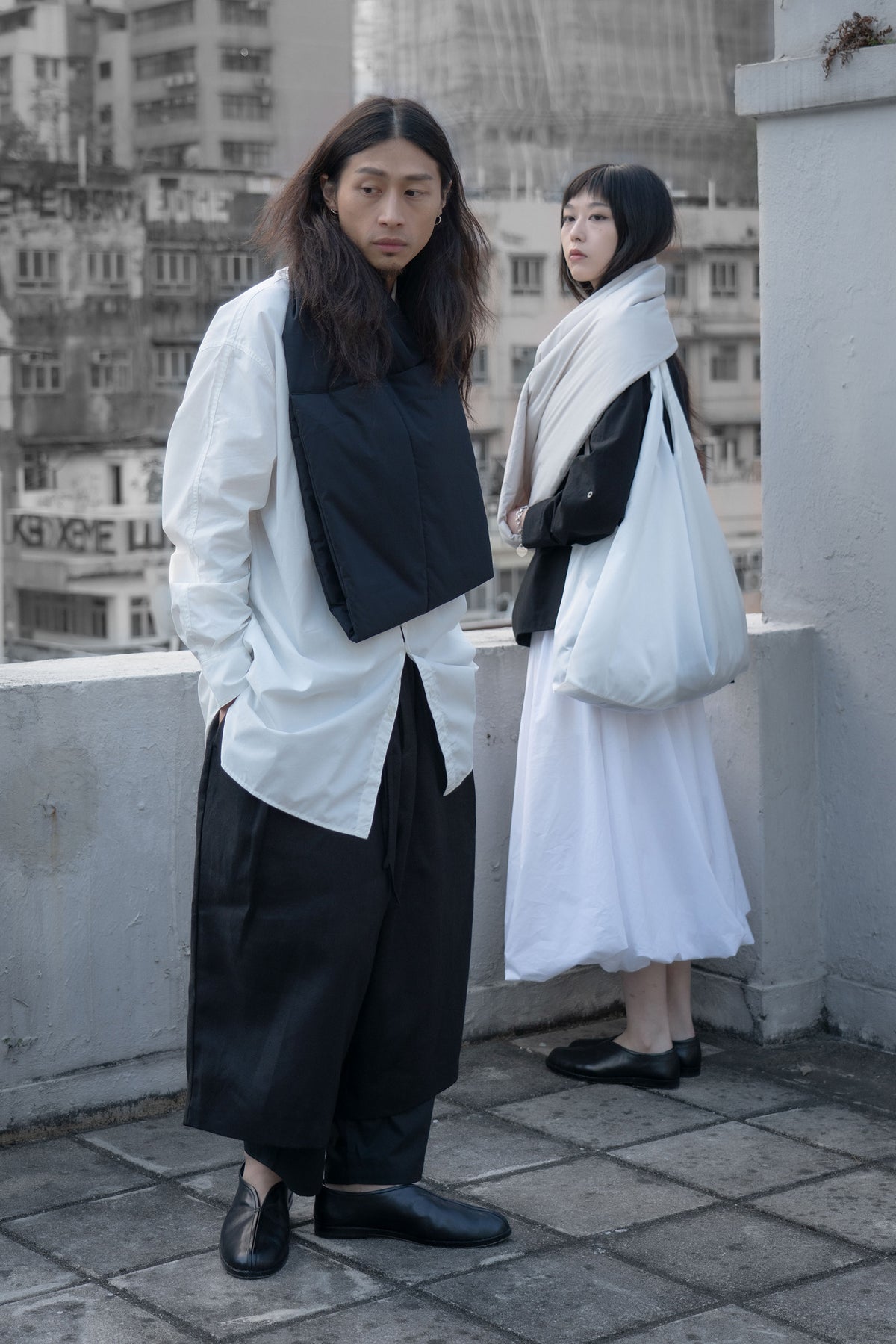 The Quilted Scarf - Black