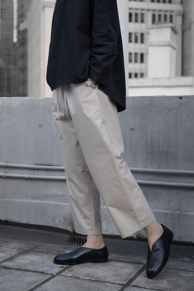 The Easy Drawstring Pants - Beige