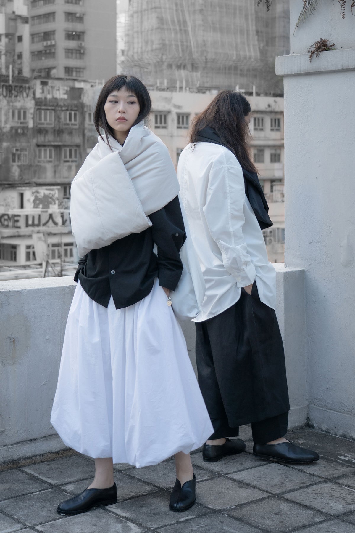 The Quilted Scarf - Beige