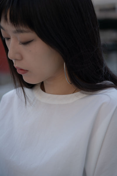 The L/S Dolman Sleeve Top - White