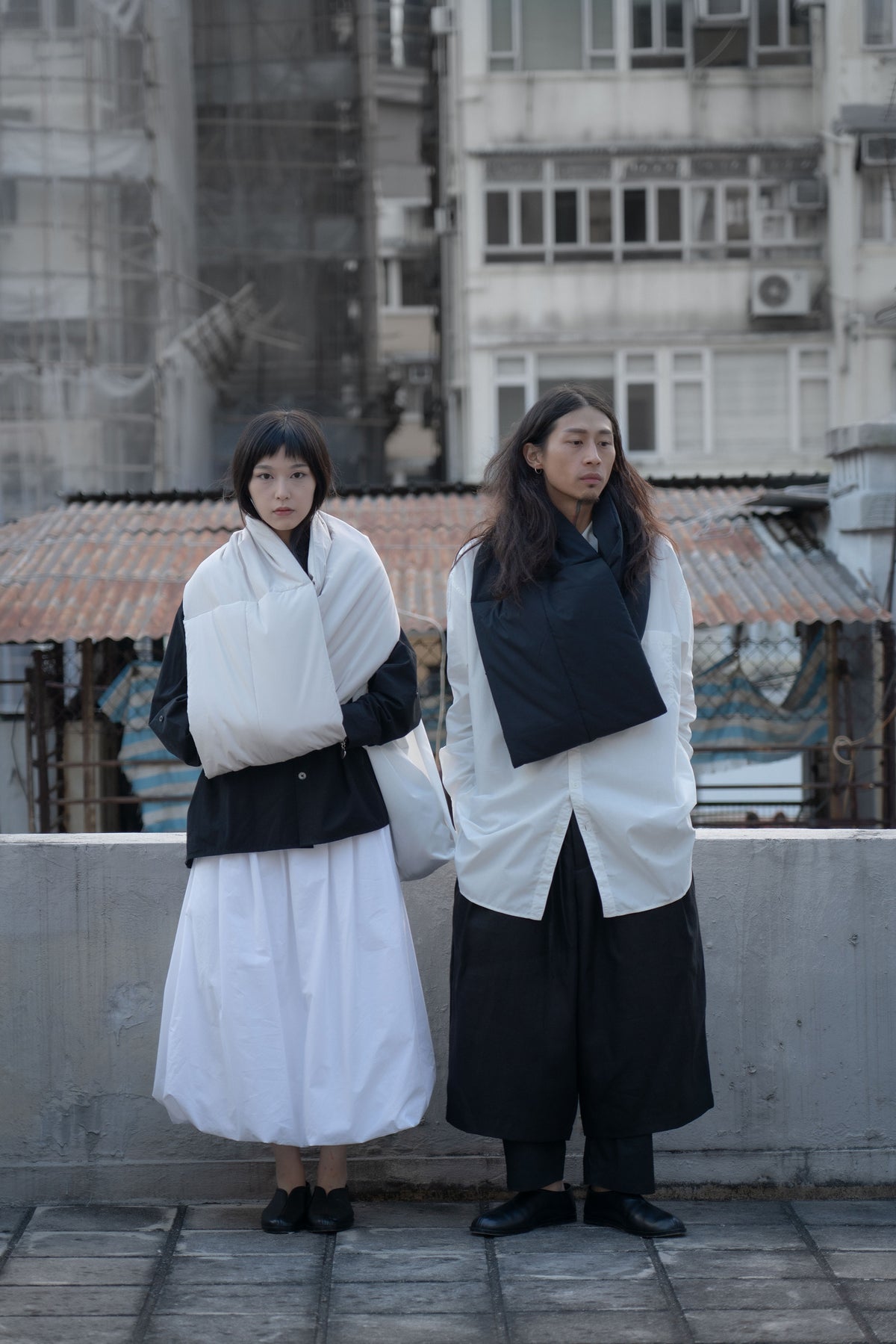 The Quilted Scarf - Beige