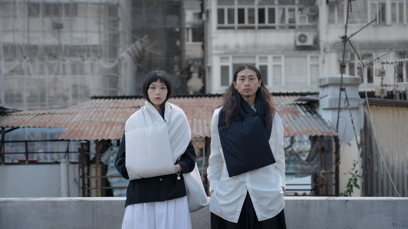 The Quilted Scarf - Black