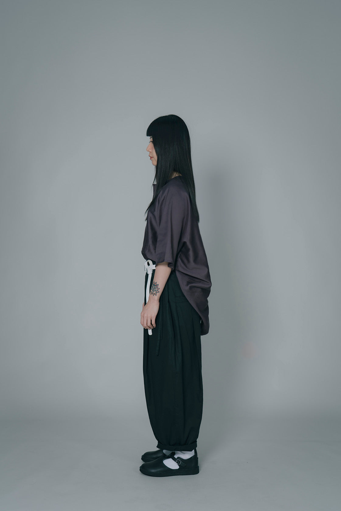 The Satin Top - Raisin