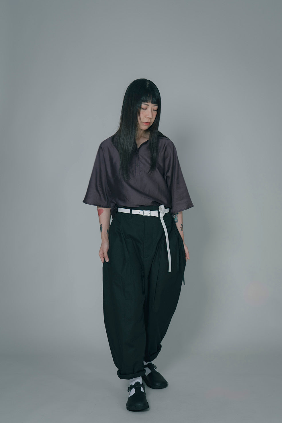 The Satin Top - Raisin