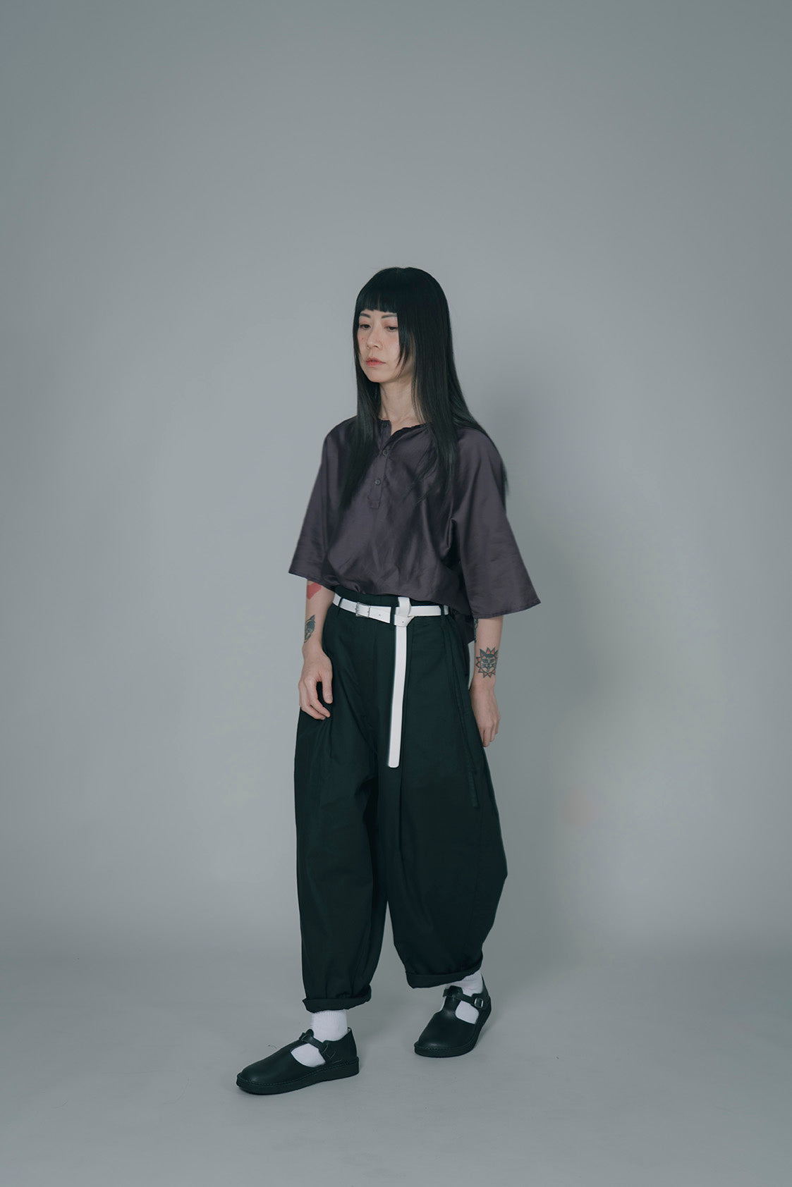 The Satin Top - Raisin