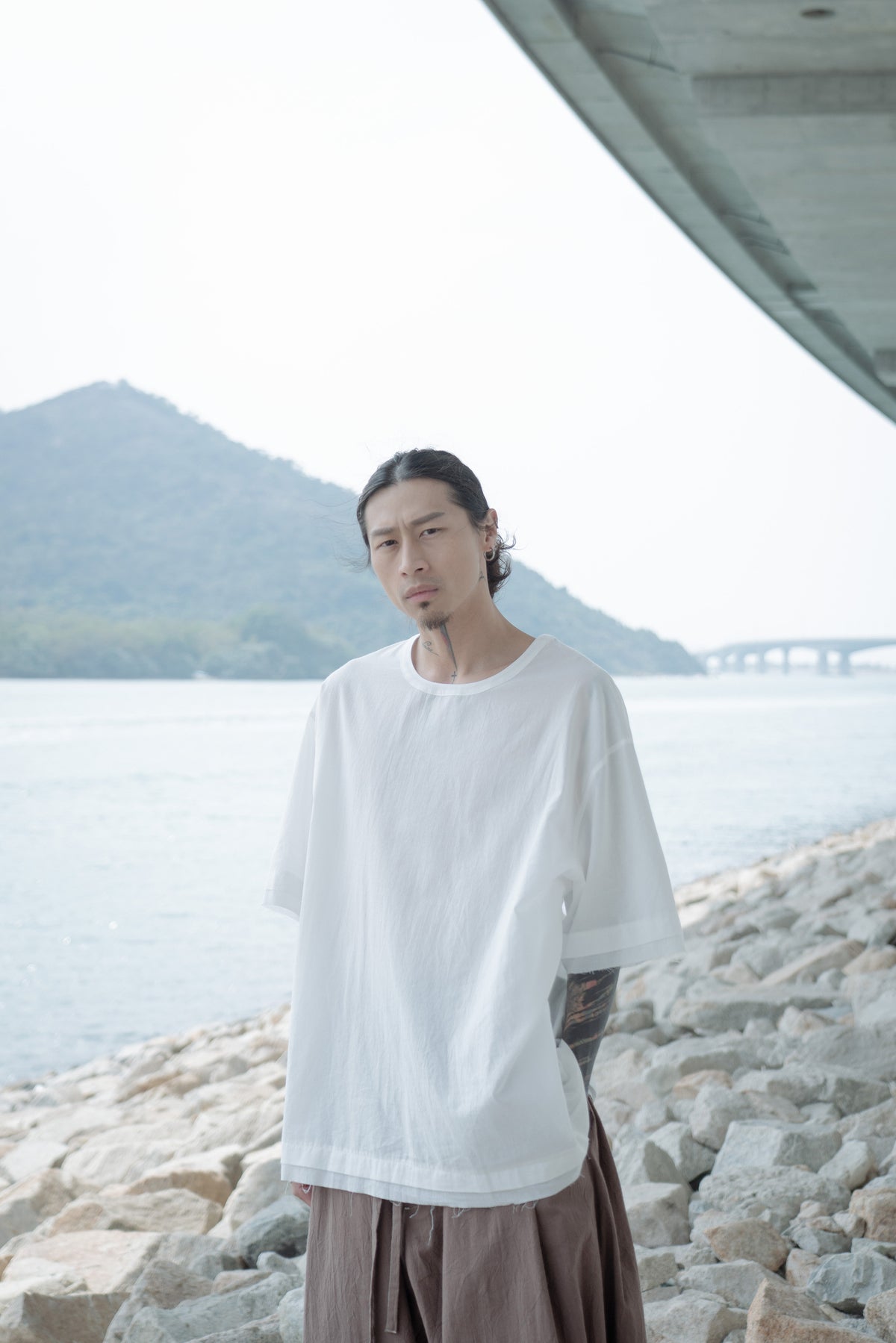 The Frayed Layer Top - White