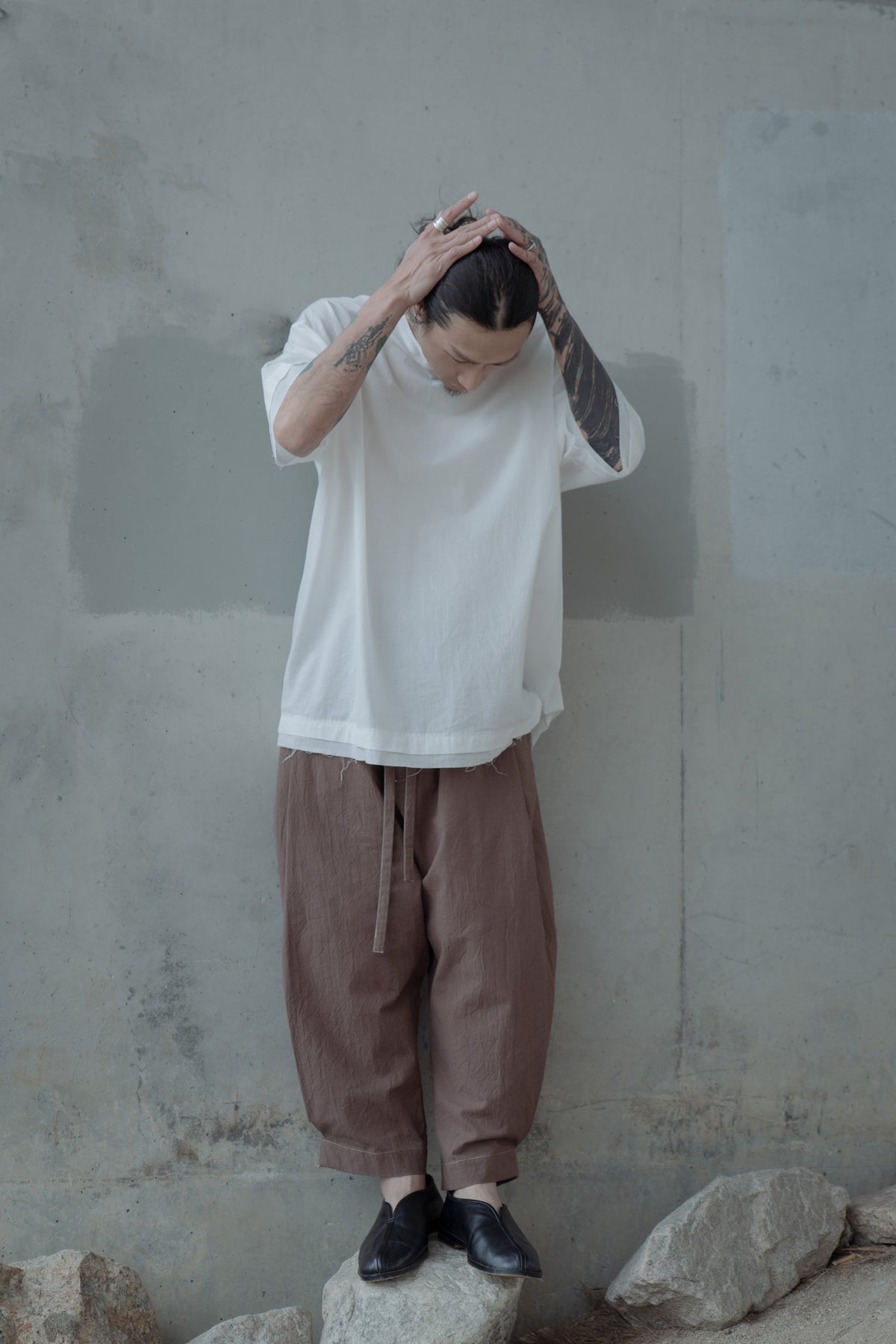 The Frayed Layer Top - White