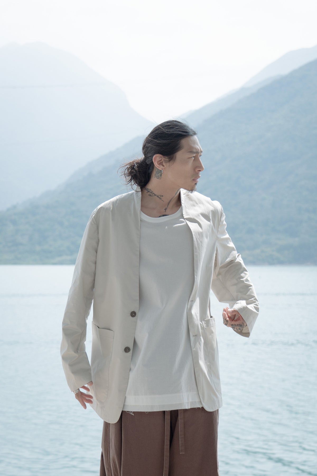 The Safari Jacket - Lime Stone