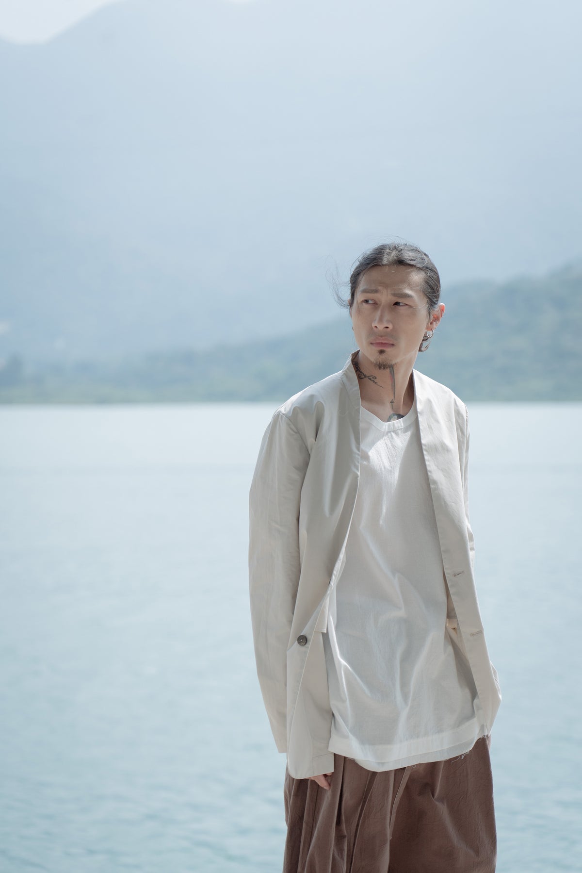 The Safari Jacket - Lime Stone