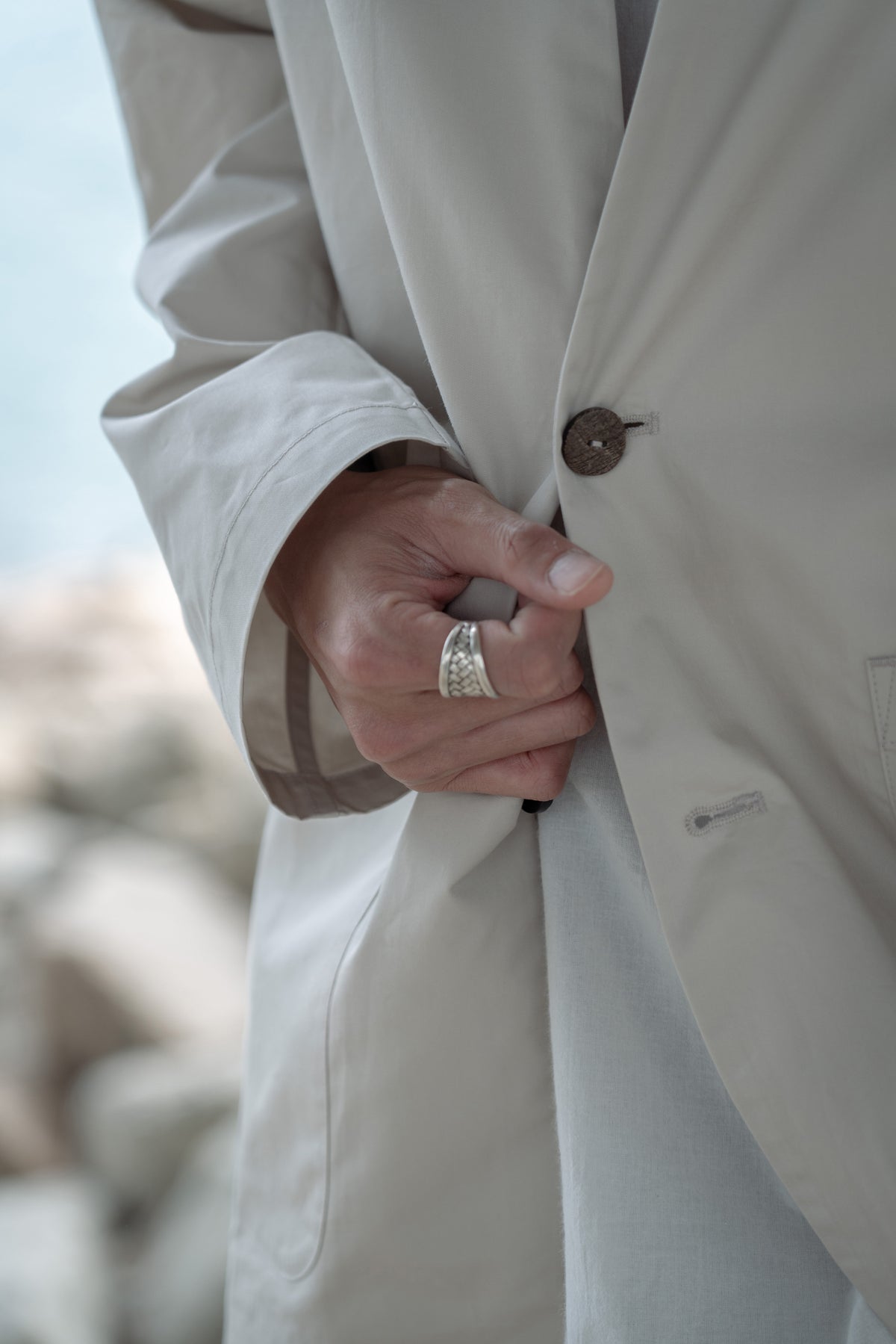 The Safari Jacket - Lime Stone