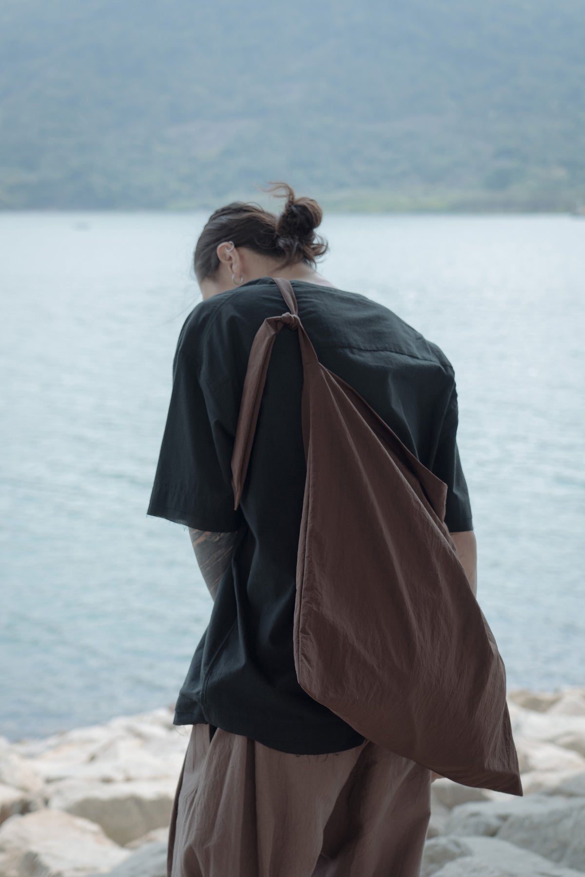 The Frayed Layer Top - Black