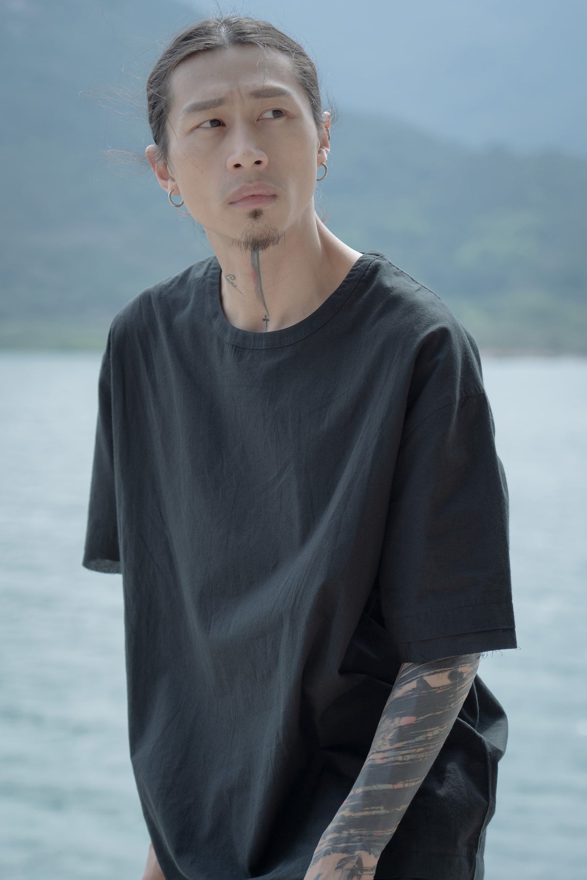 The Frayed Layer Top - Black