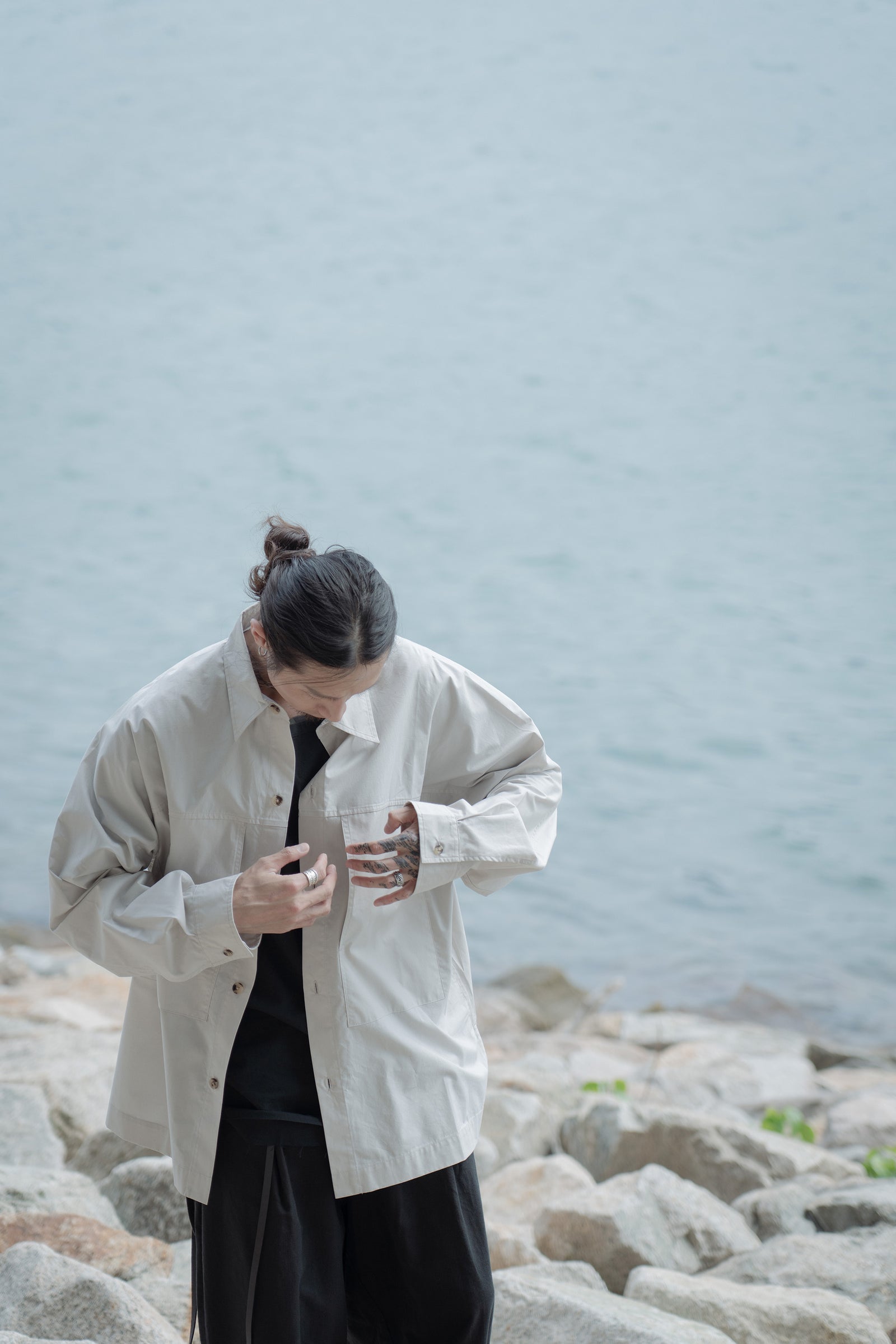 The Shirt Jacket - Flax