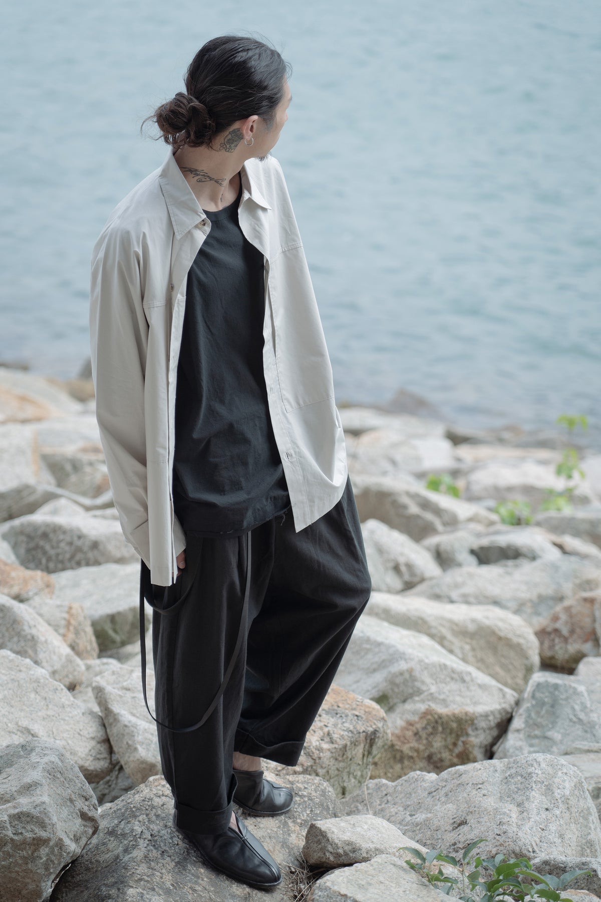 The Frayed Layer Top - Black