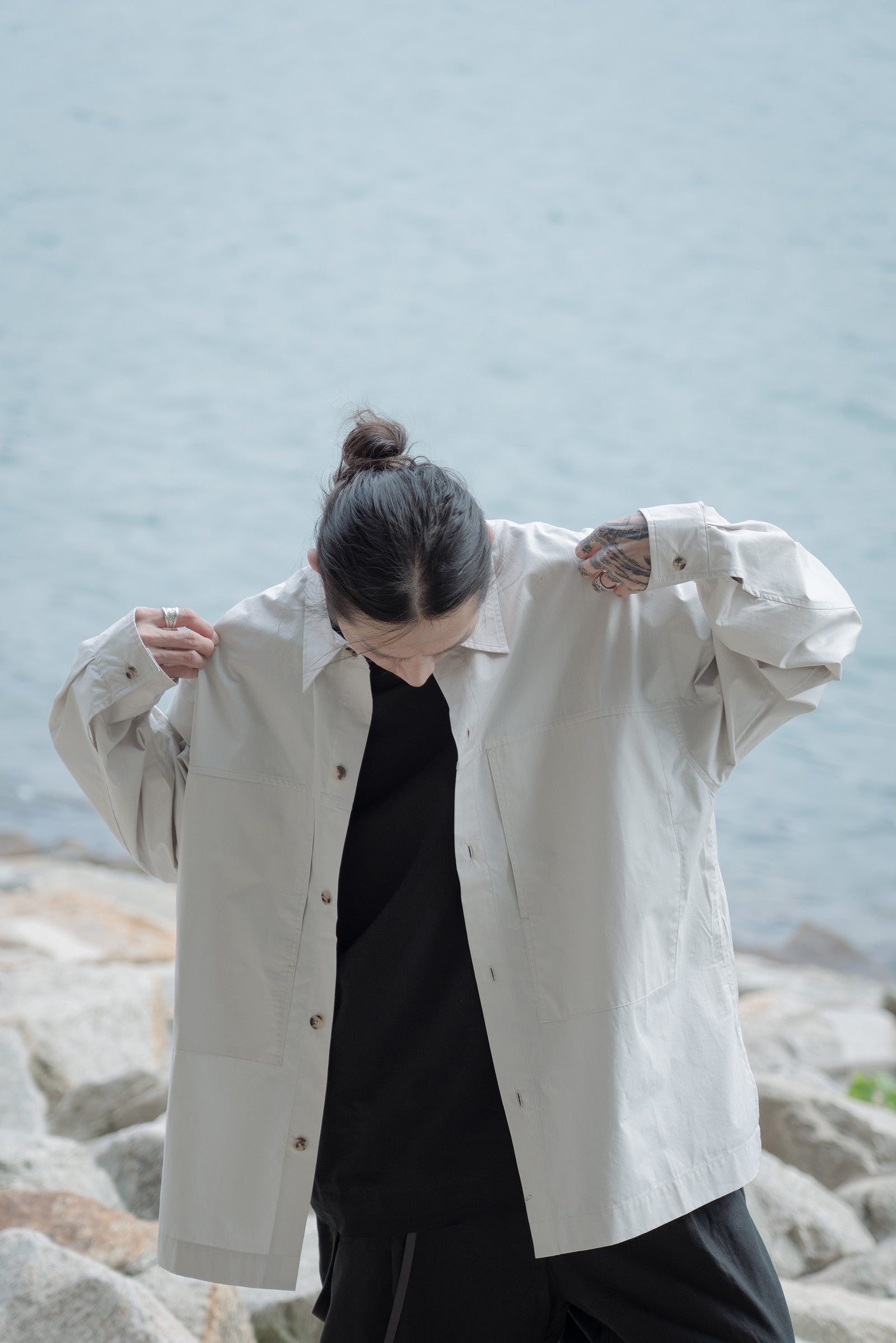 The Shirt Jacket - Flax