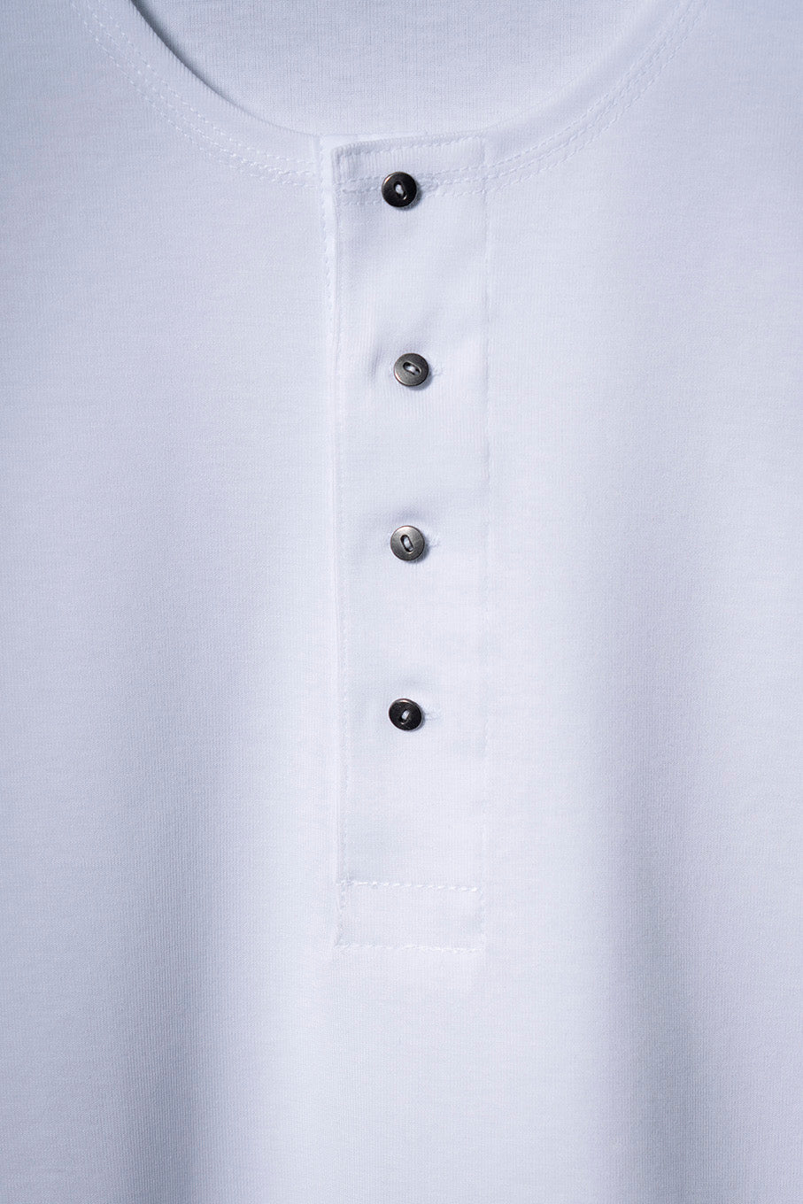 The Henley Vest Top - White