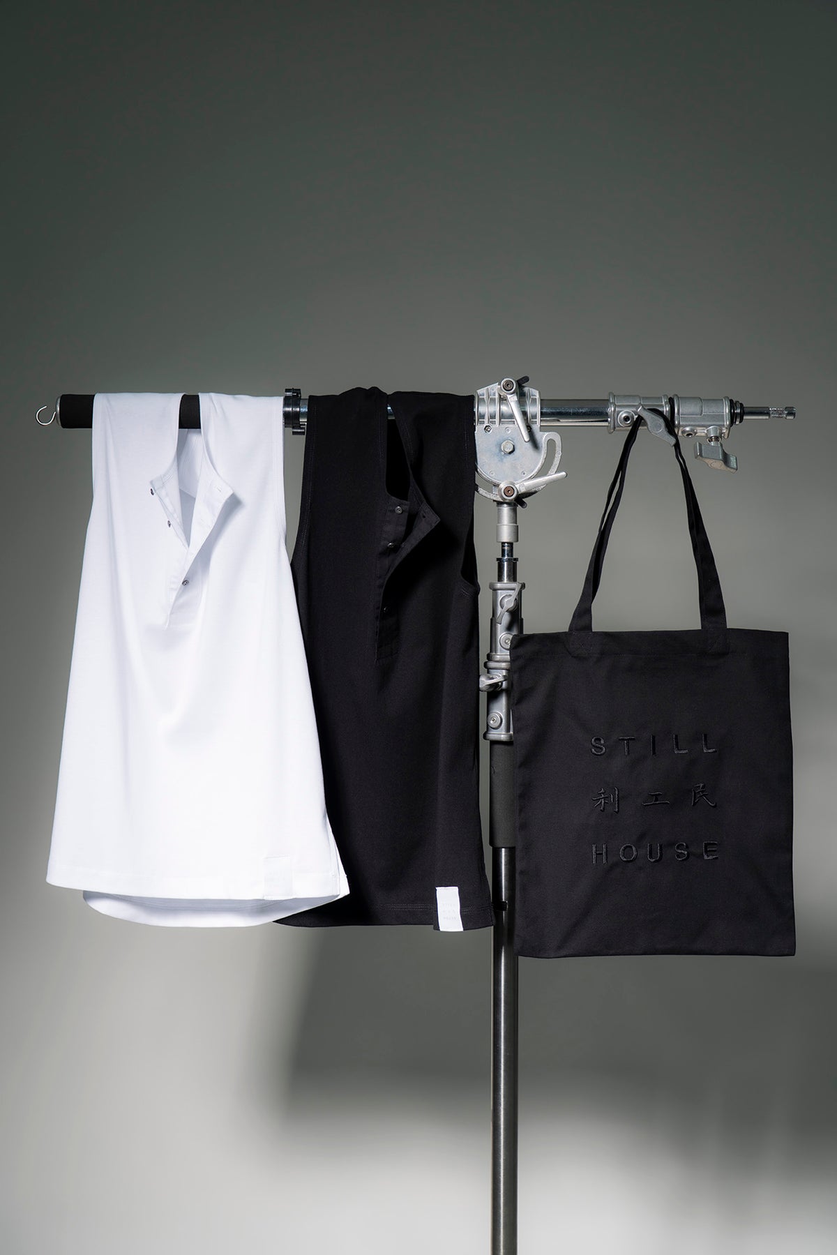 The Henley Vest Top - White