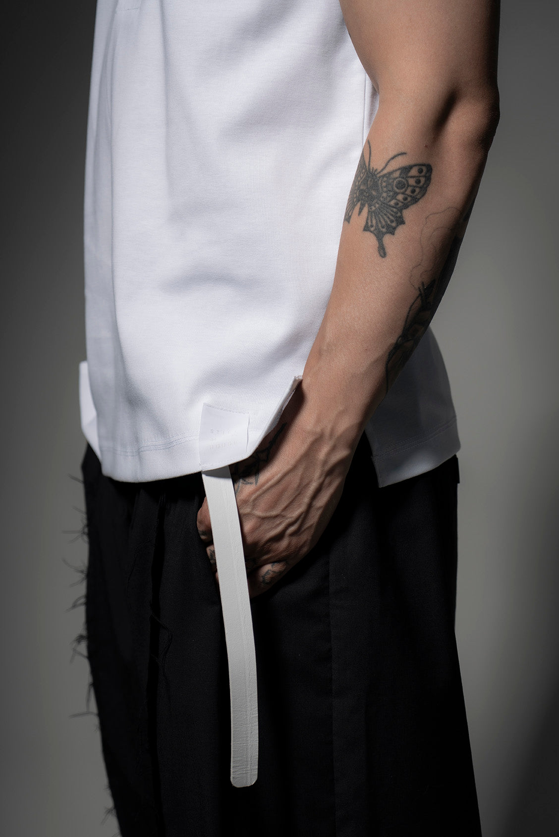 The Henley Vest Top - White