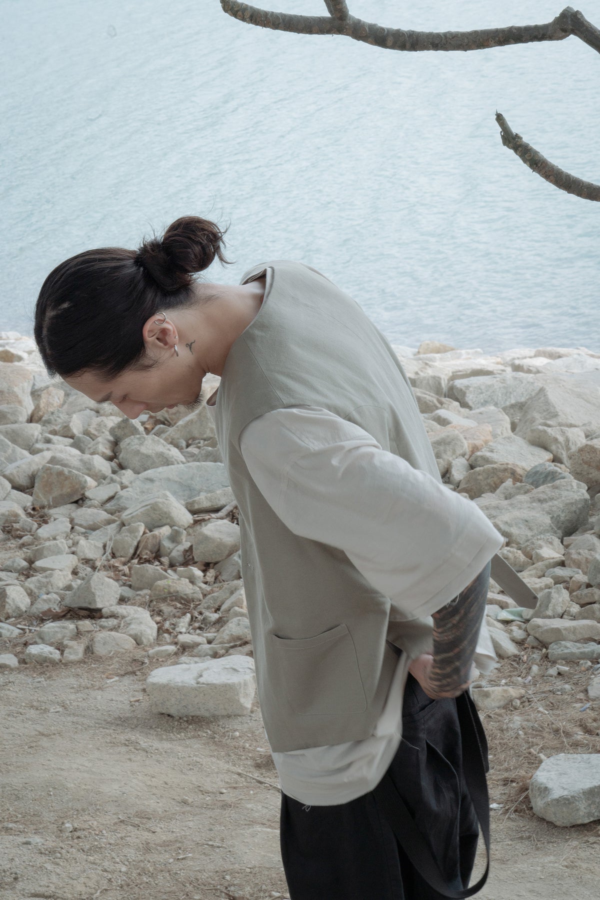 The Men Waistcoat - Taupe