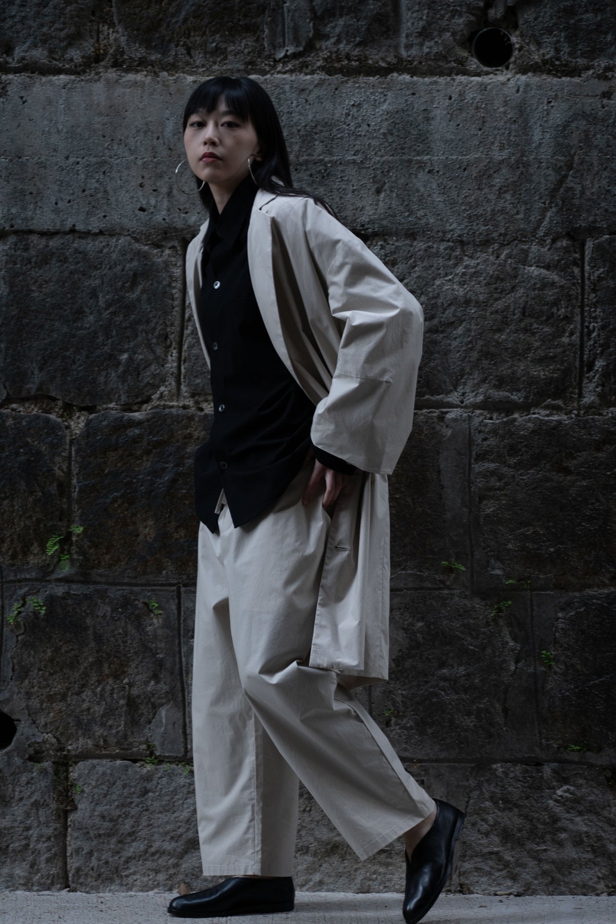 The Easy Drawstring Pants - Beige