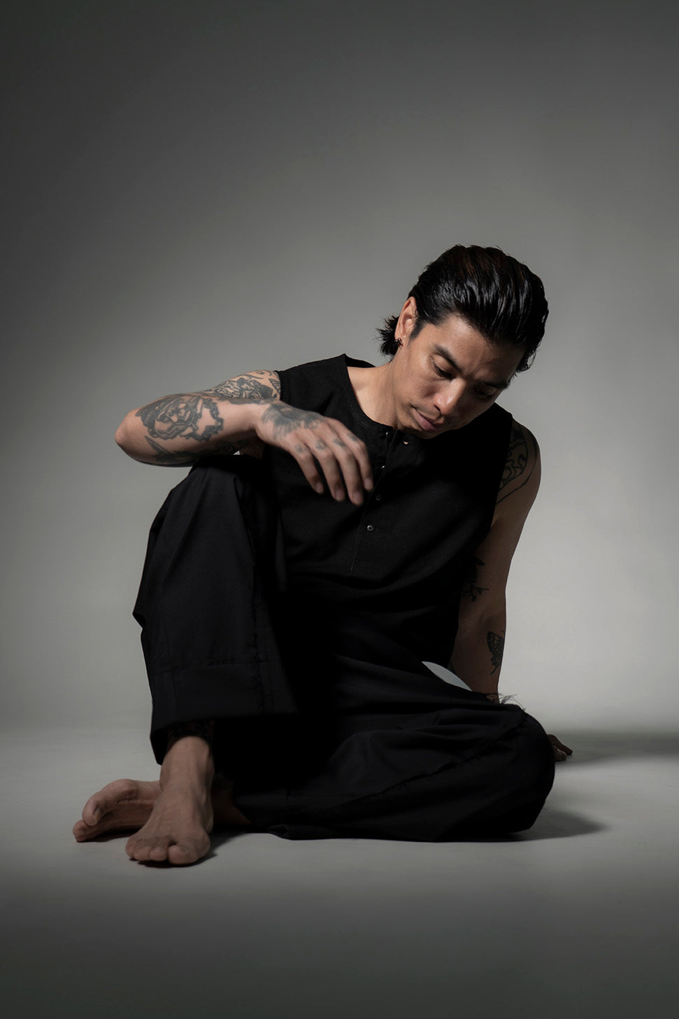 The Henley Vest Top , Set of 2