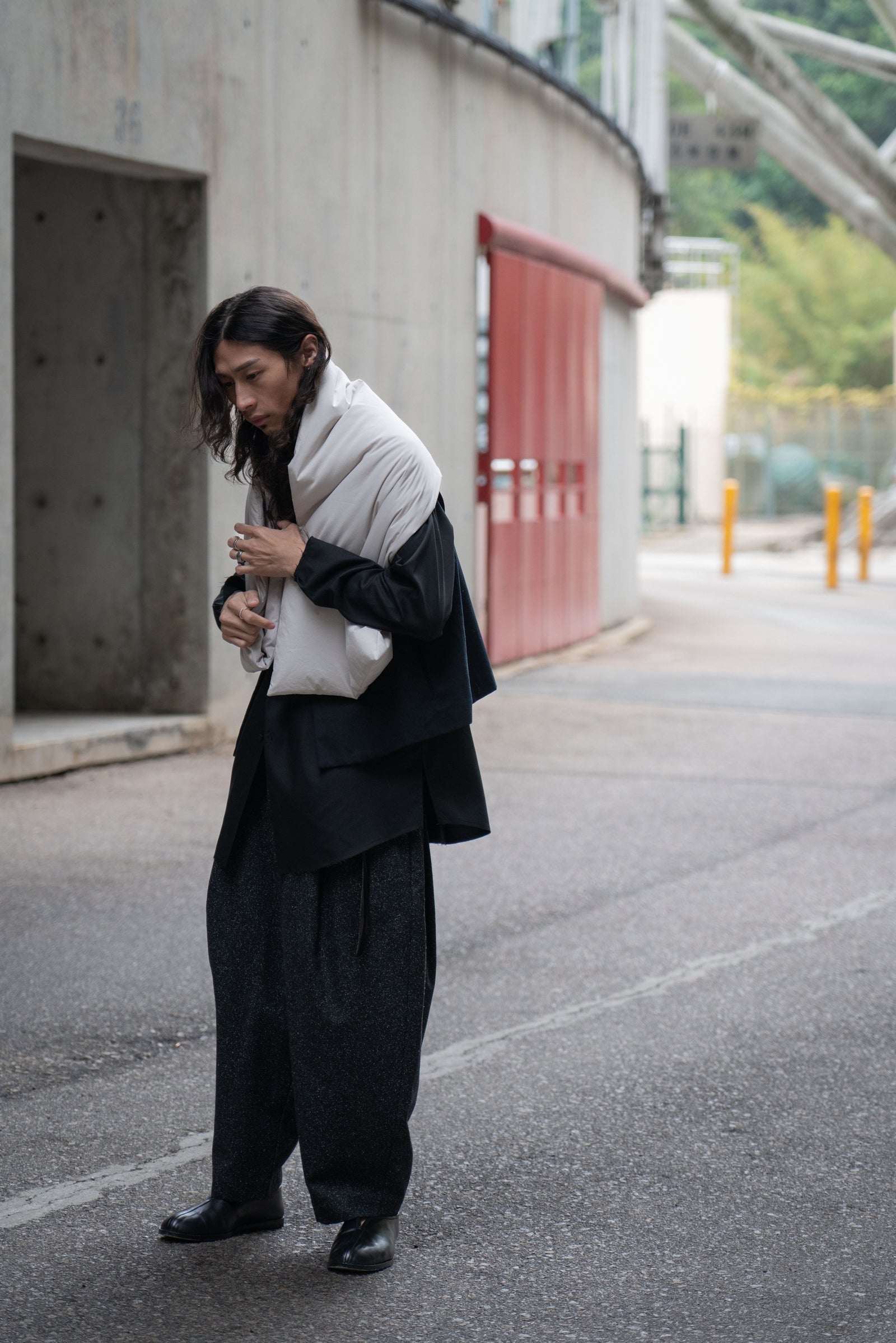 The Quilted Scarf - Beige