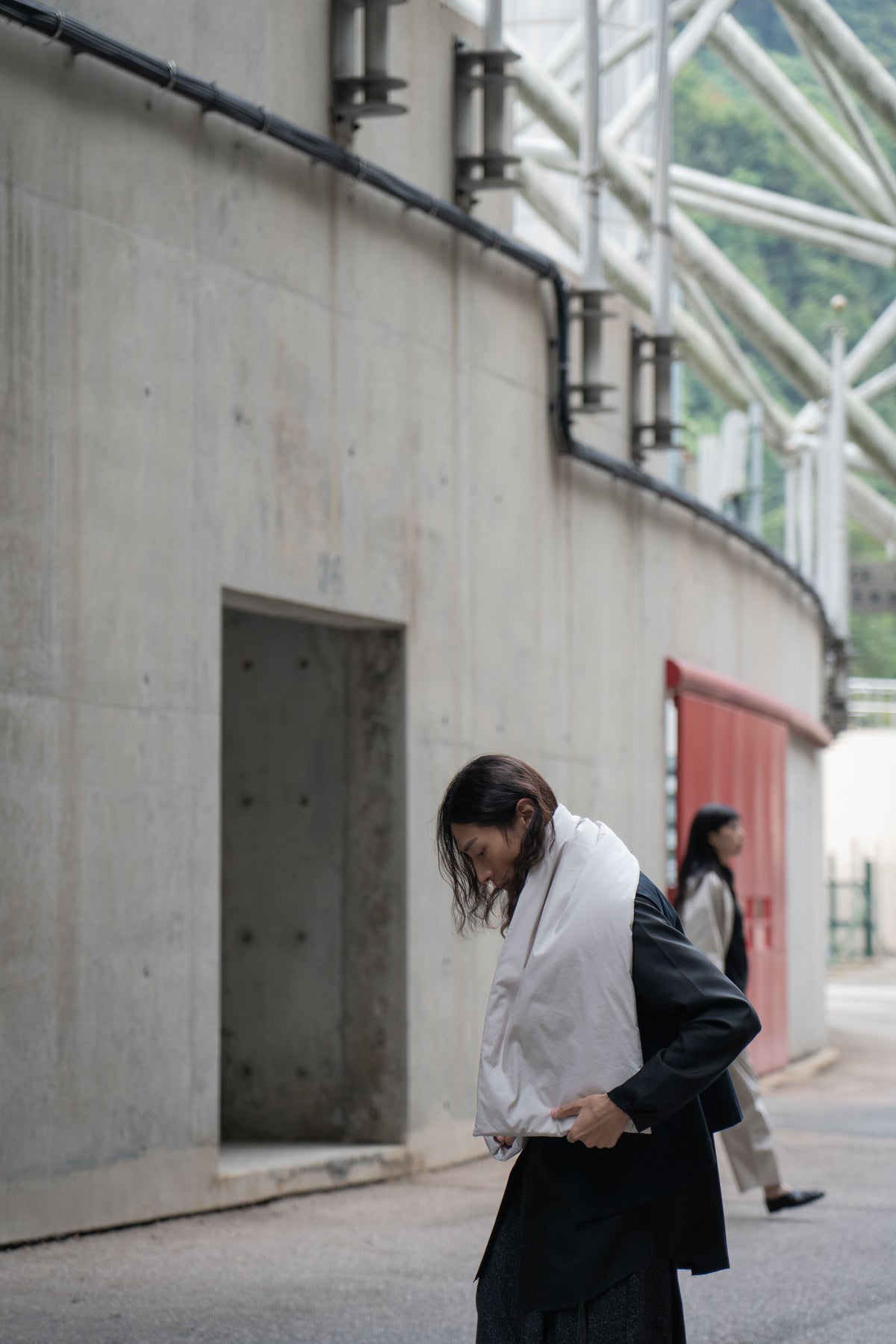 The Quilted Scarf - Beige