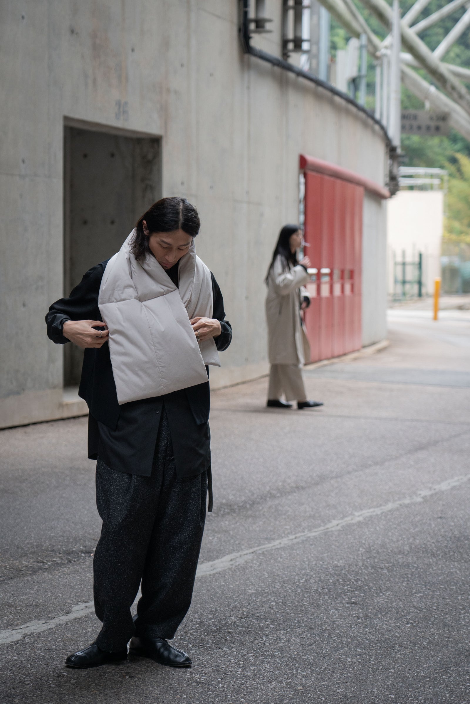 The Quilted Scarf - Beige