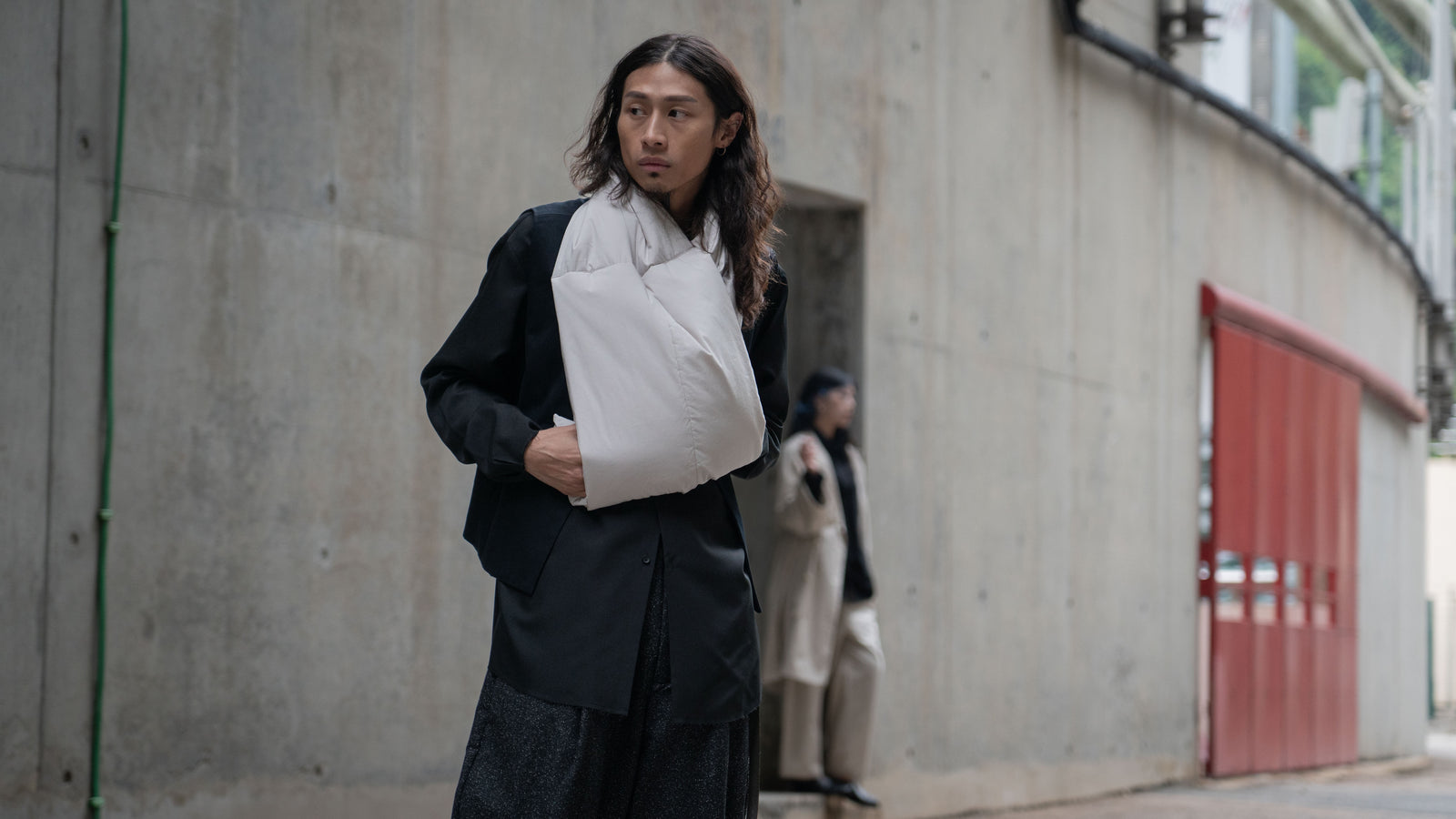 The Quilted Scarf - Beige