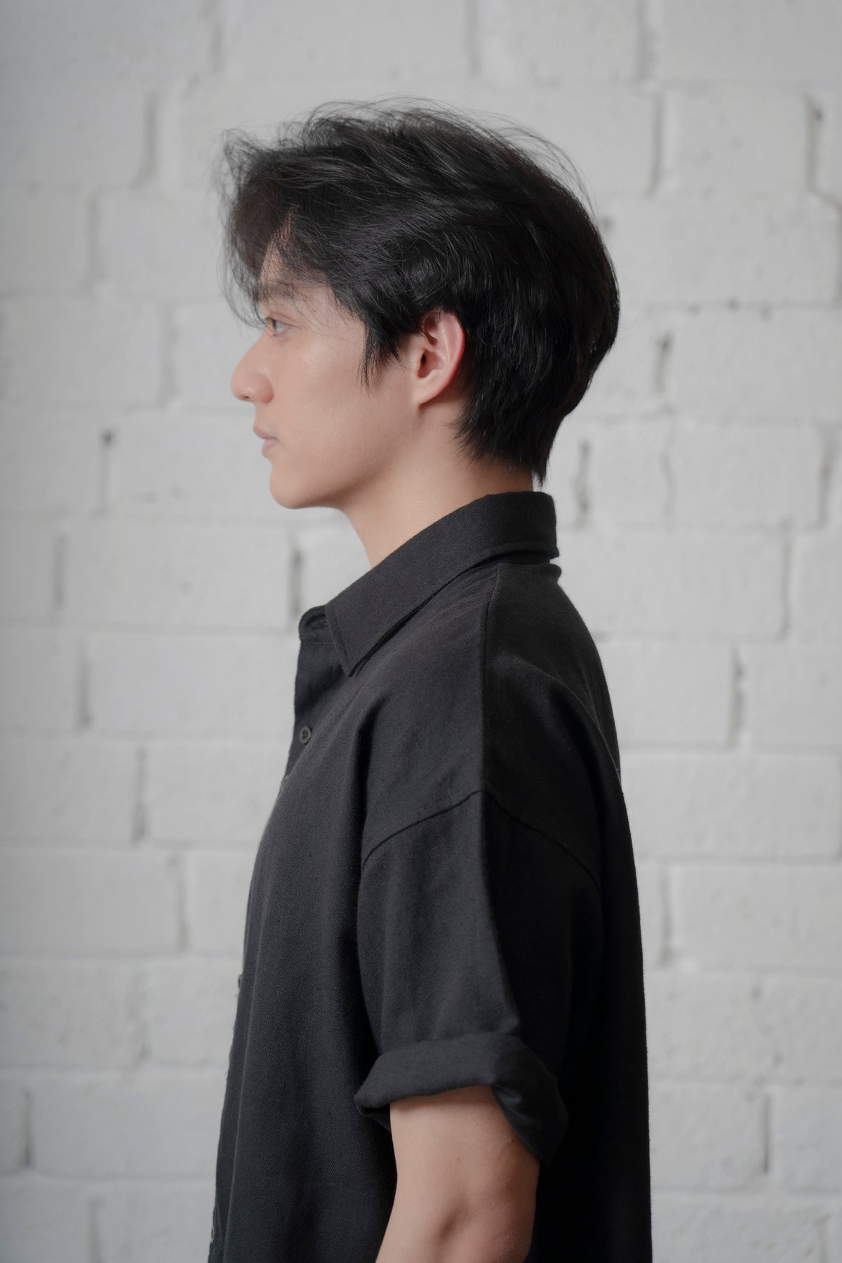The Linen Capri Shirt - Black