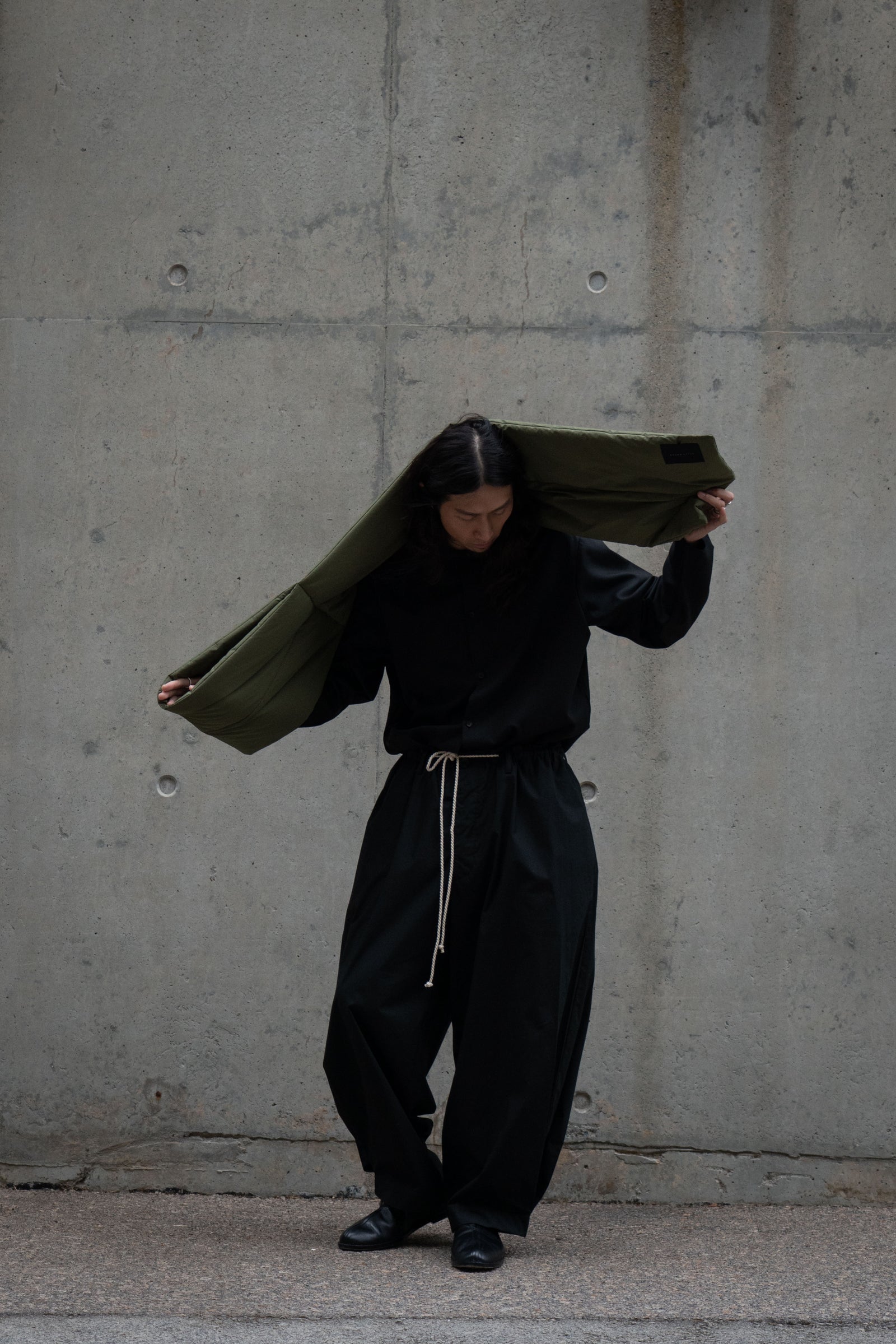 The Quilted Scarf - Military Green