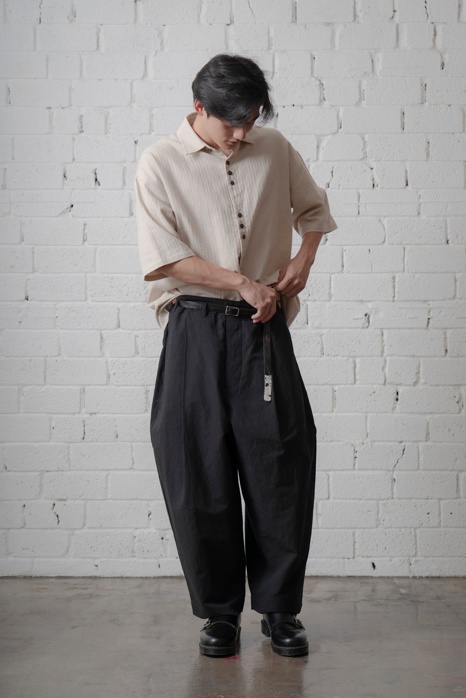 The Linen Capri Shirt - Ecru