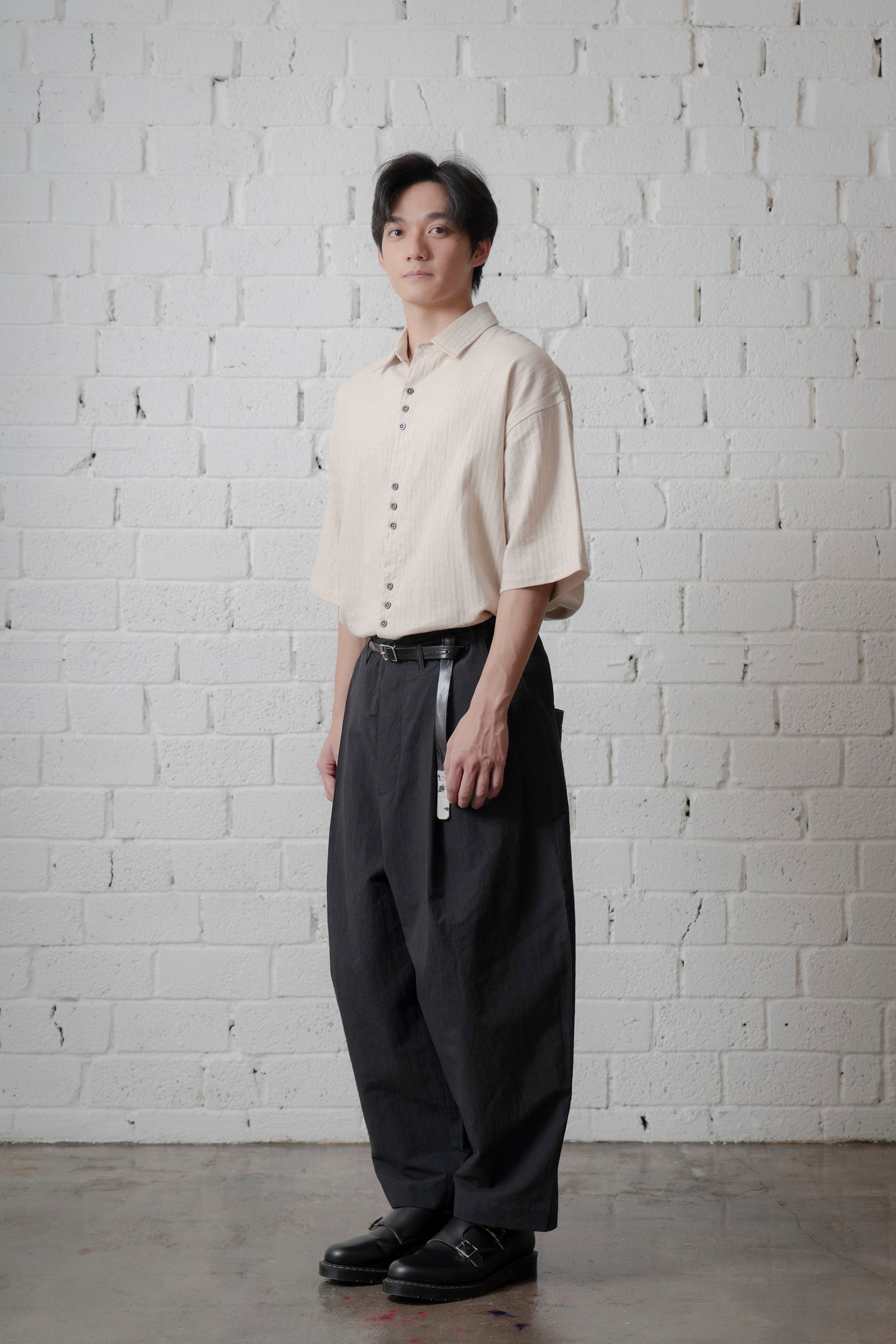 The Linen Capri Shirt - Ecru