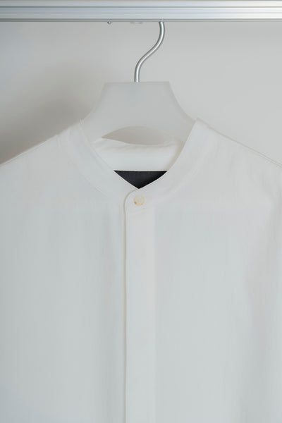 The Mandarin Collar Shirt - White