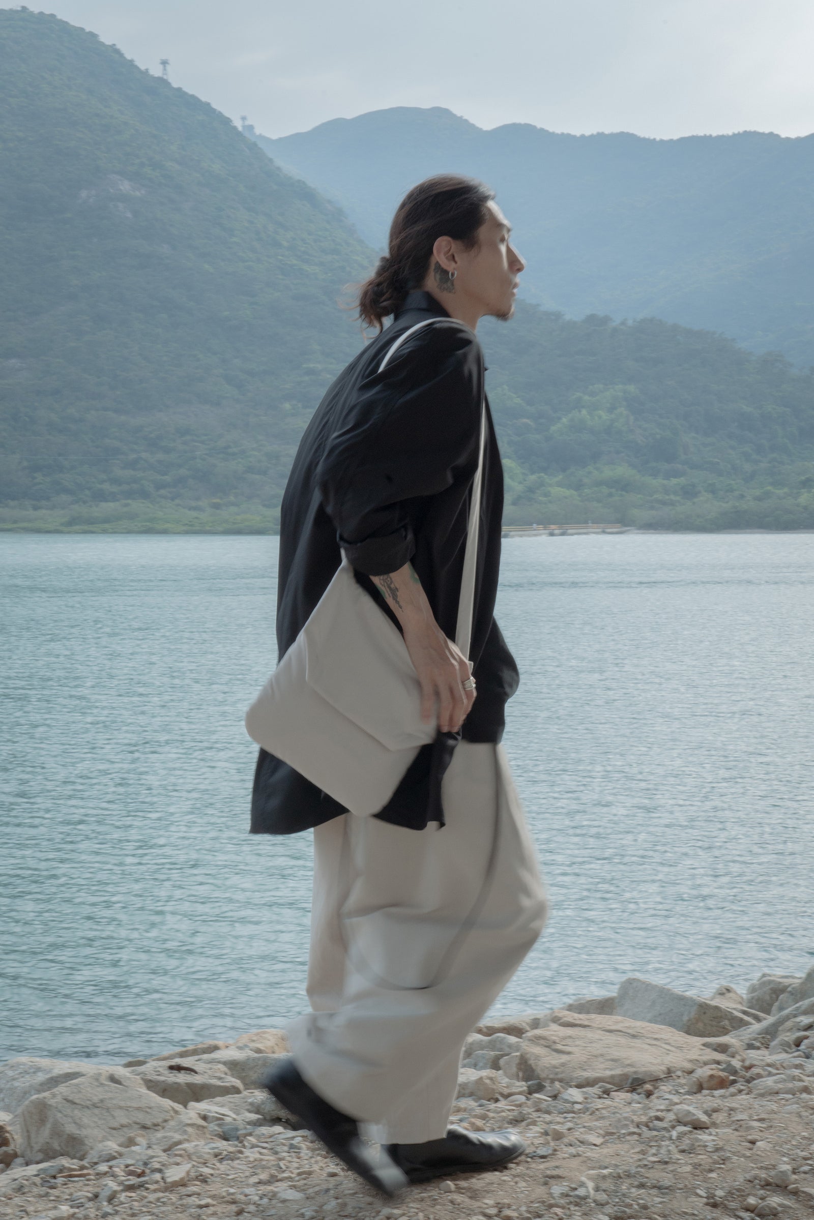 The Padded Pouch Bag- Beige