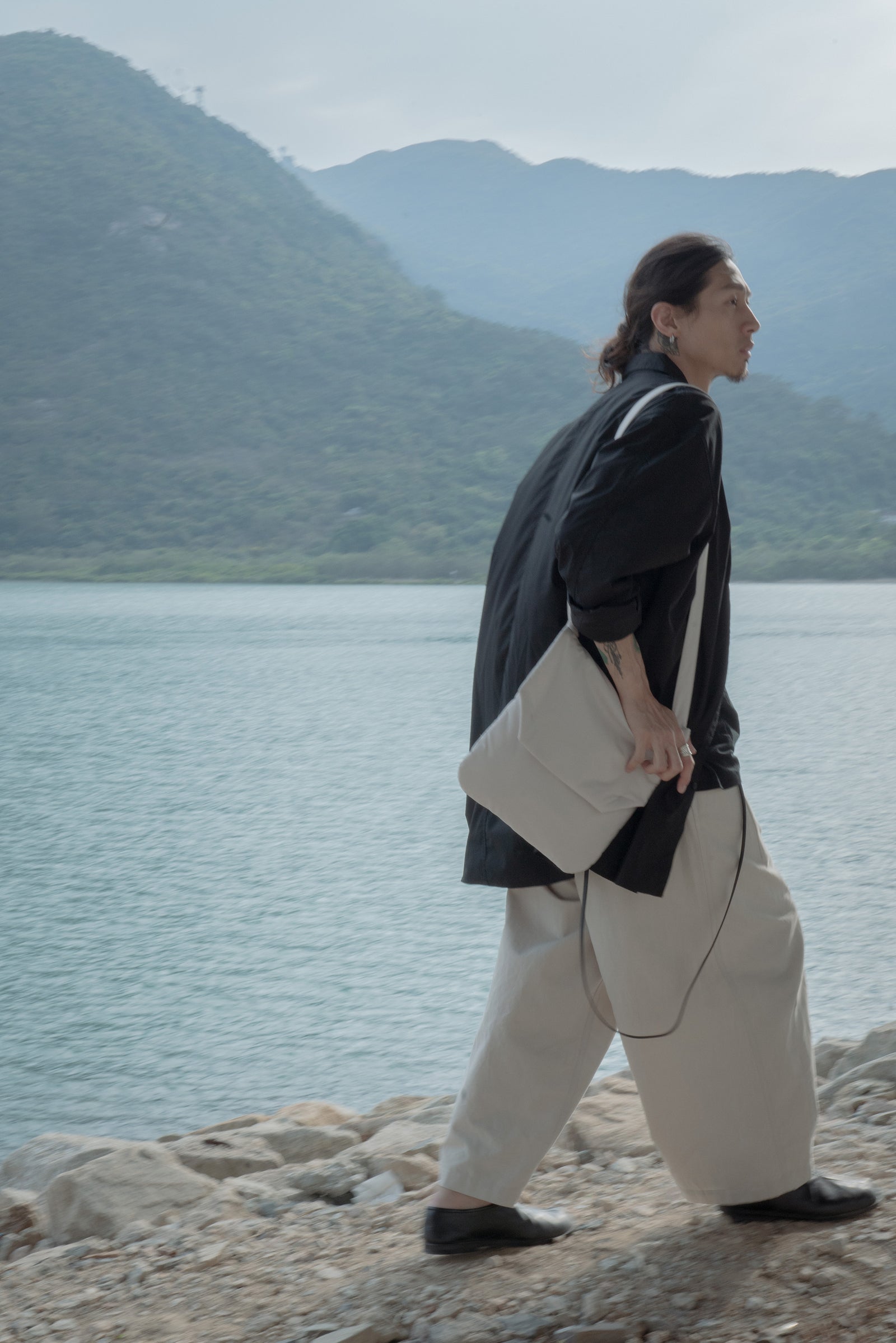 The Padded Pouch Bag- Beige