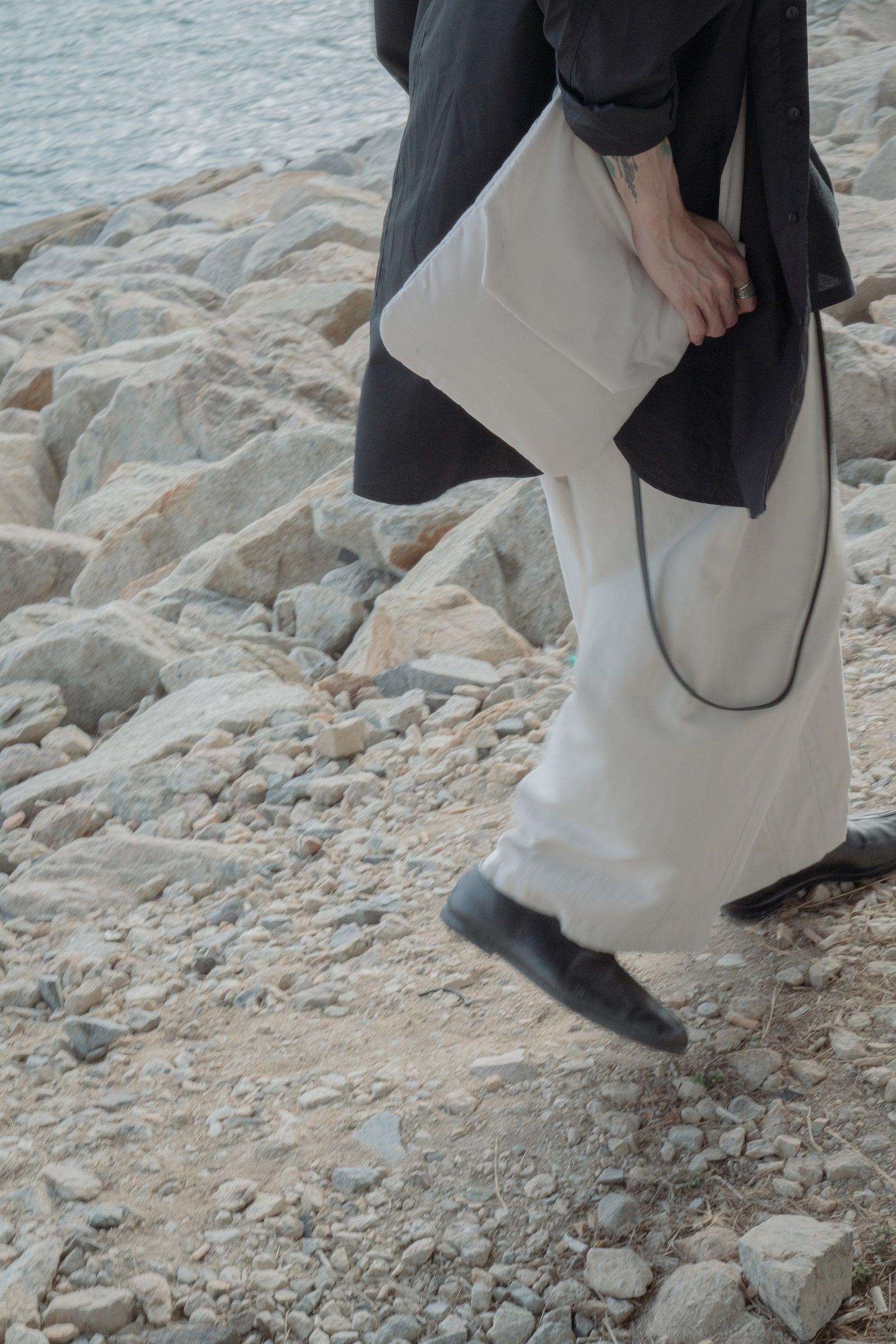 The Padded Pouch Bag- Beige