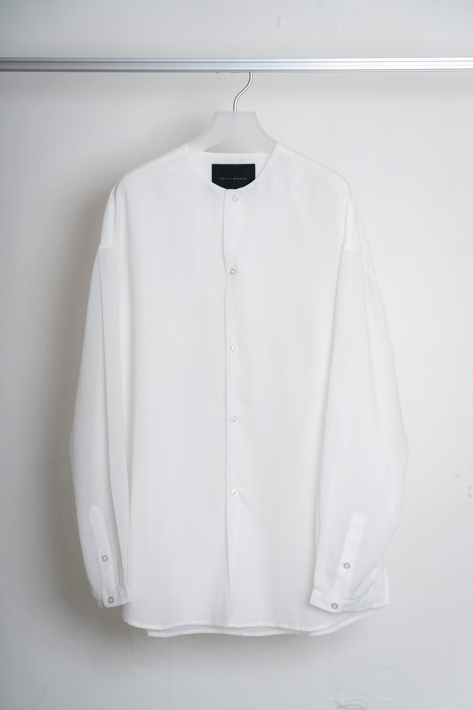 The Collarless Shirt - White
