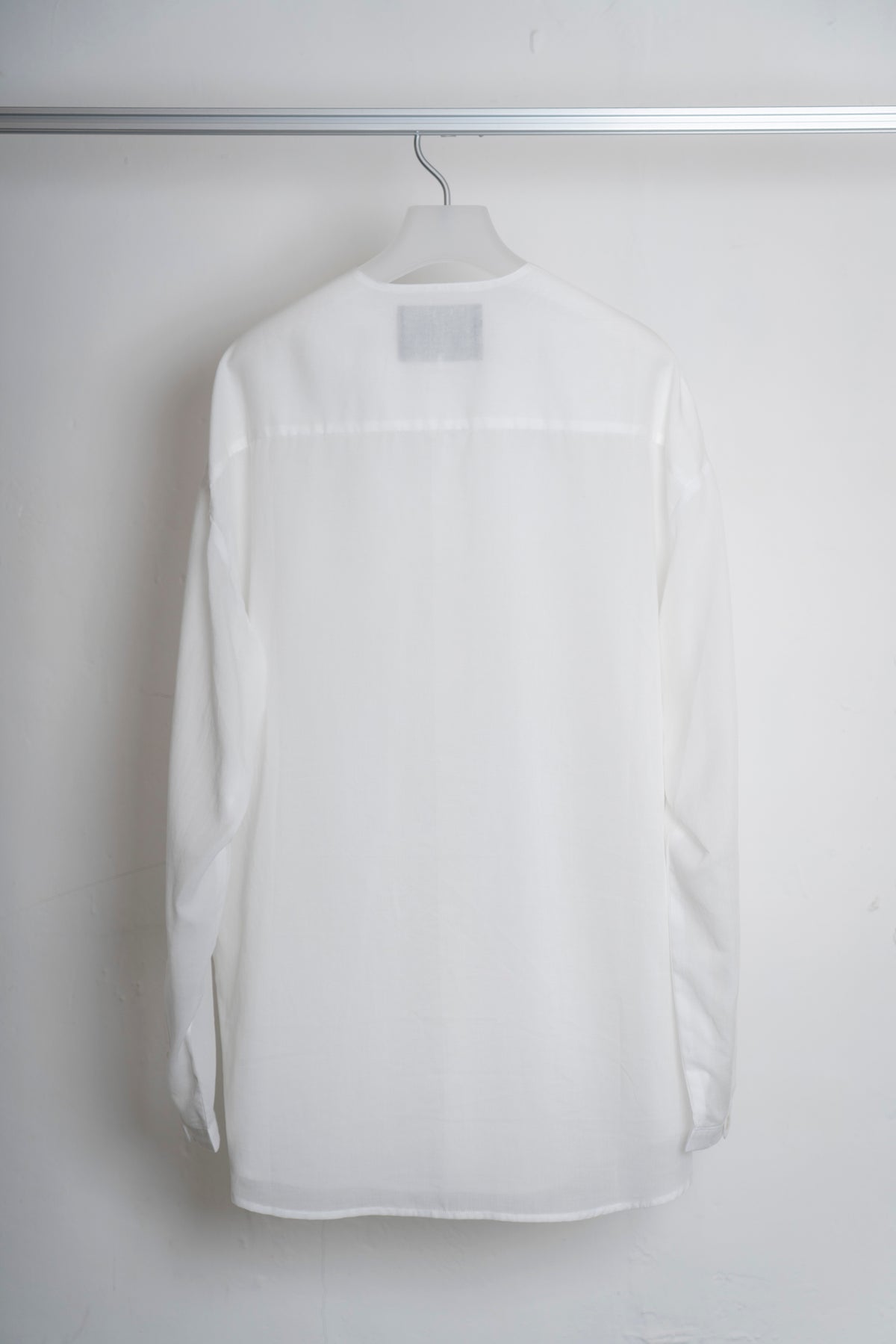 The Collarless Shirt - White