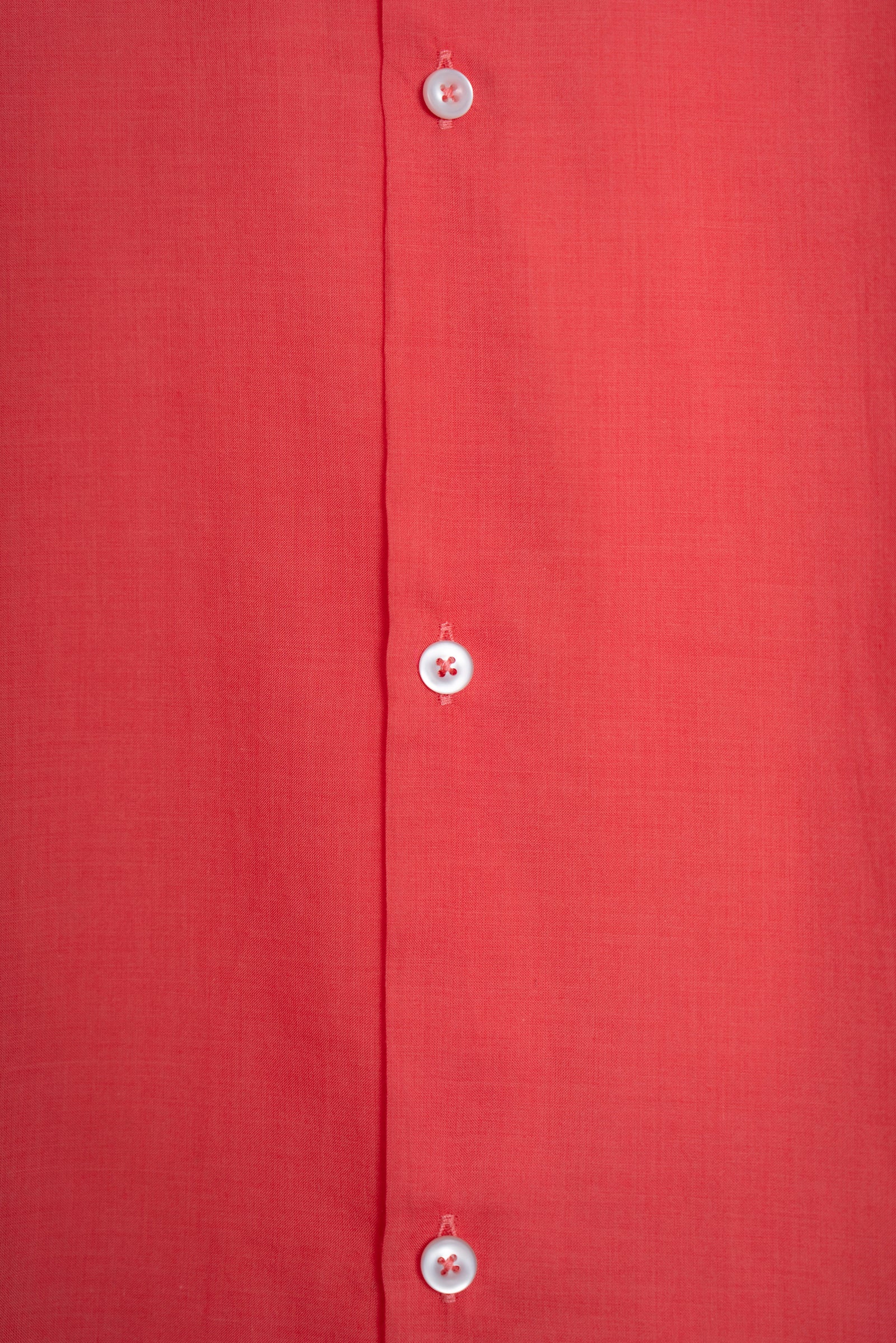 The Collarless Shirt - Coral
