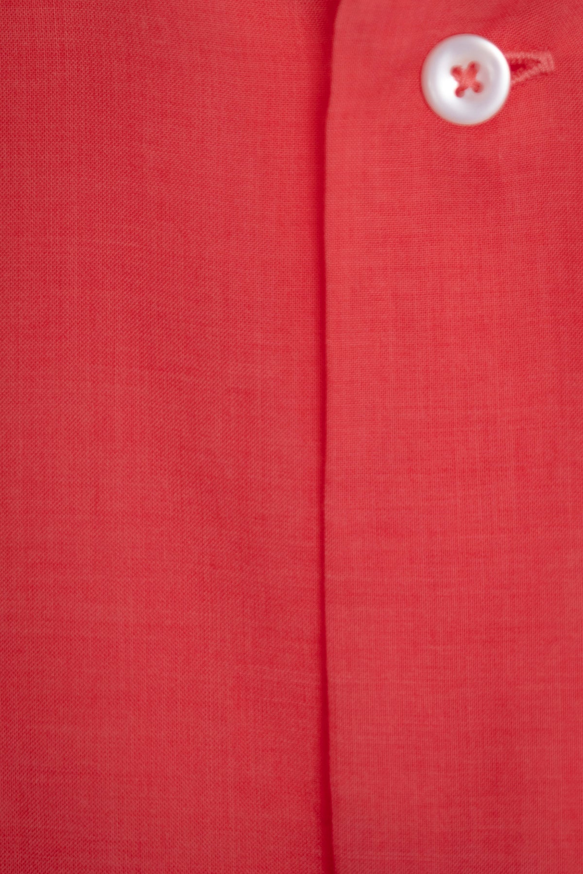 The Collarless Shirt - Coral