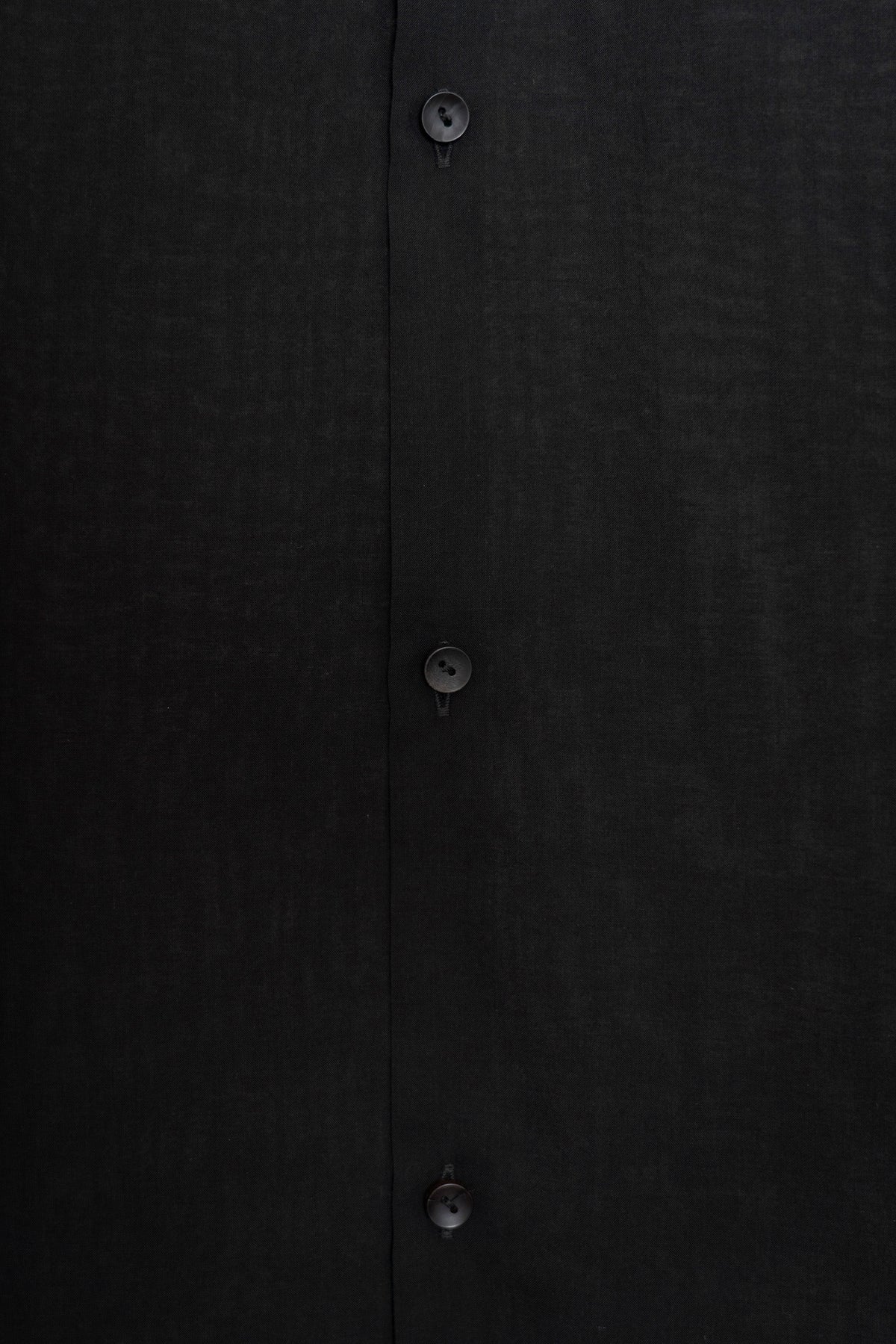 The Collarless Shirt - Black