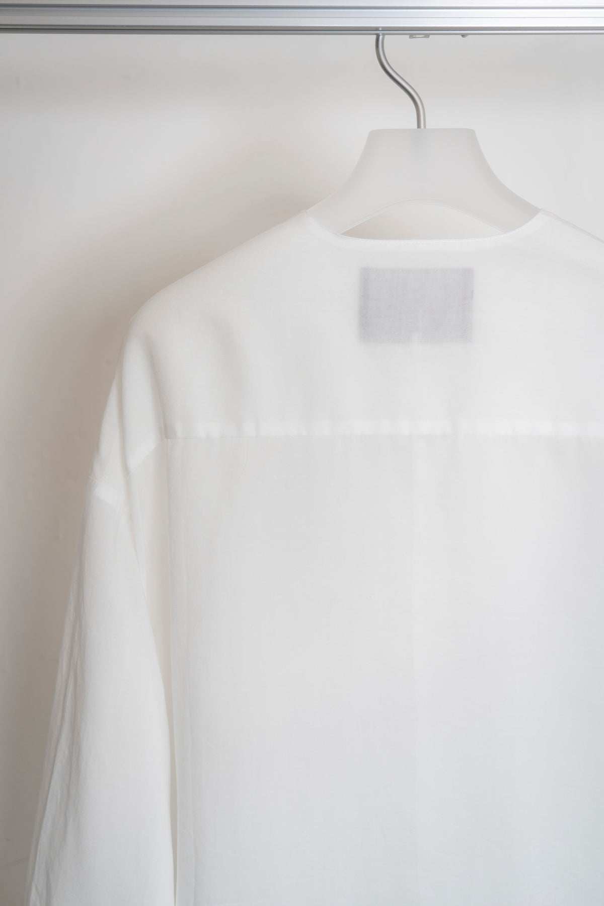 The Collarless Shirt - White