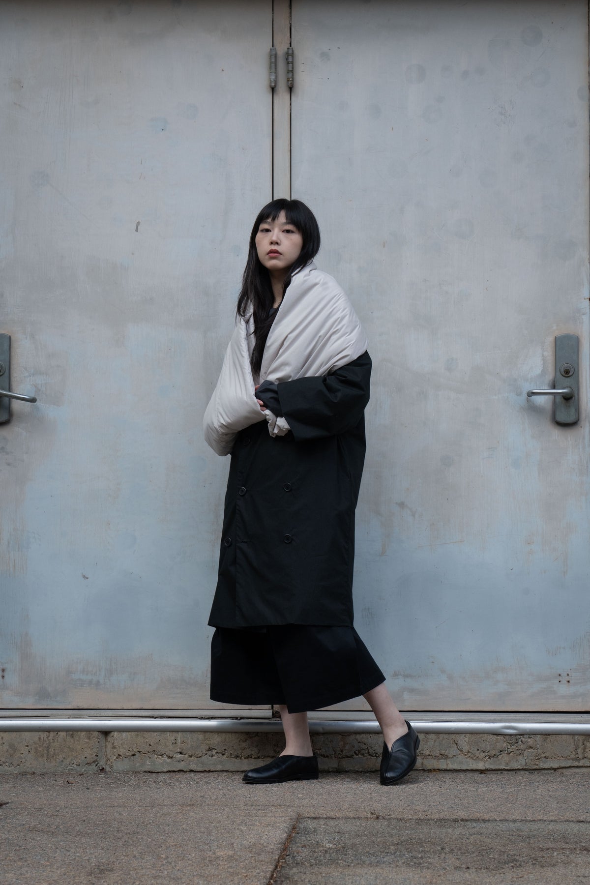 The Quilted Scarf - Beige