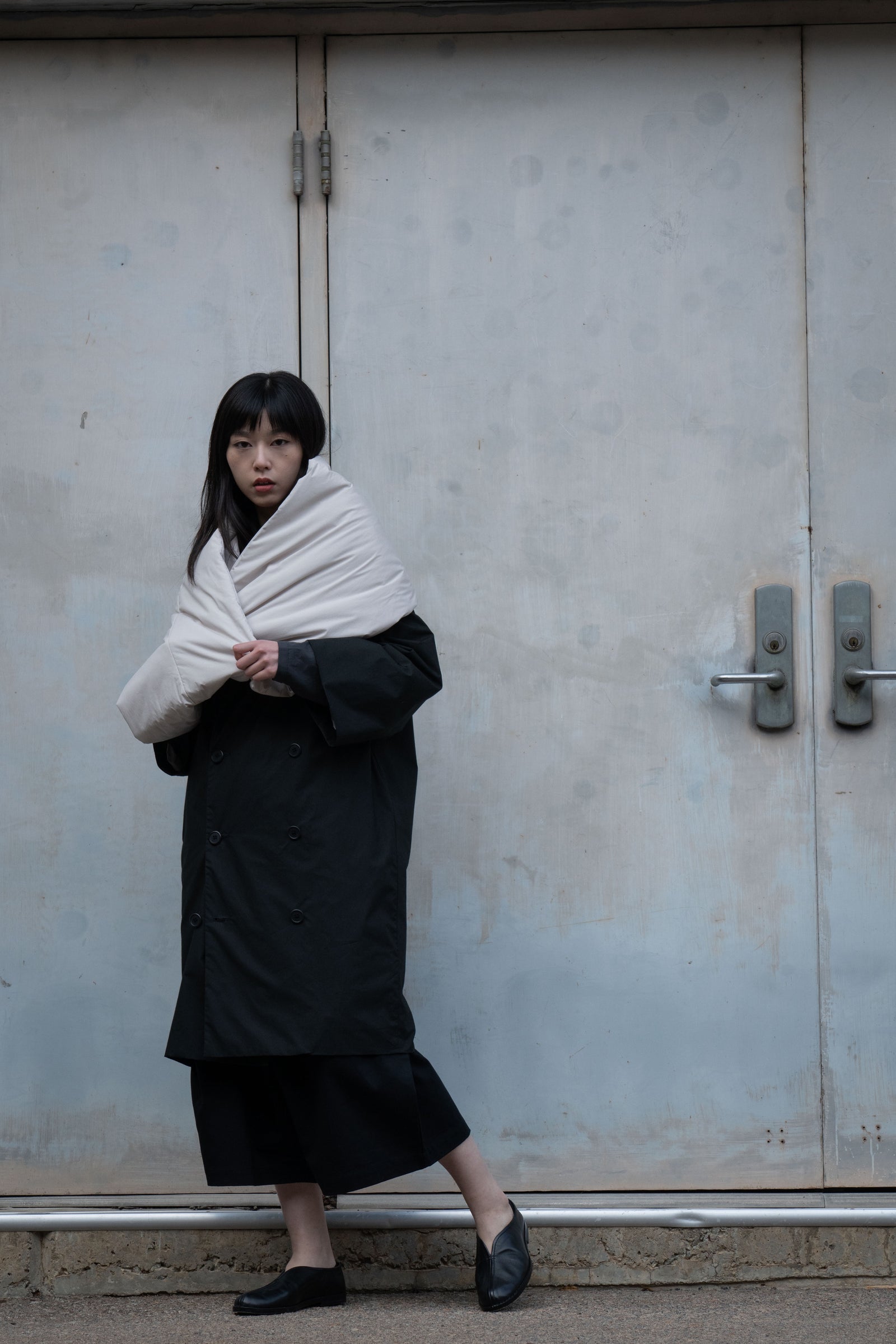 The Quilted Scarf - Beige